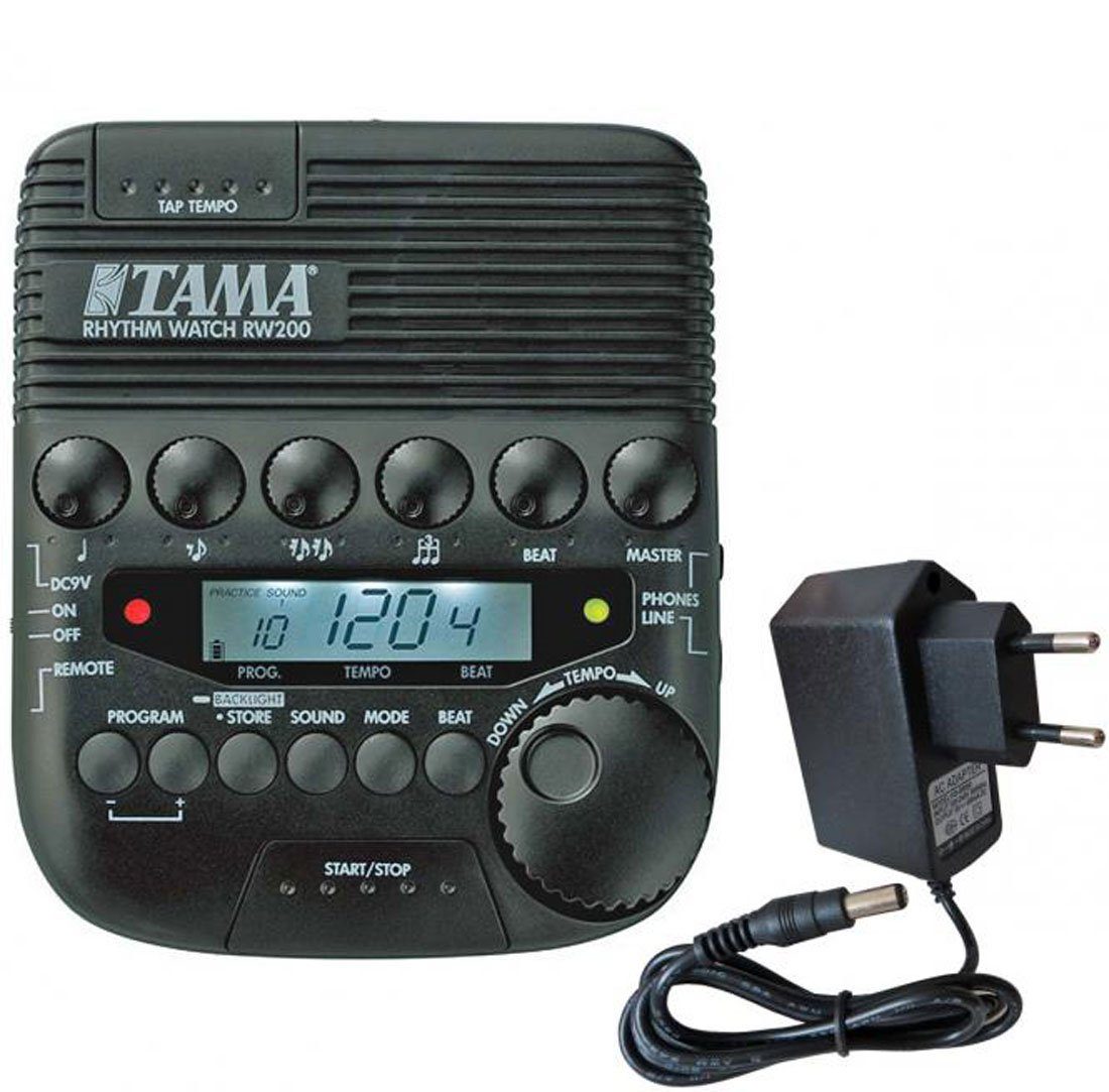 Tama Metronom Tama Metronom RW200 Rhythm Watch mit Netzteil, Professionelles Metronom für Schlagzeug