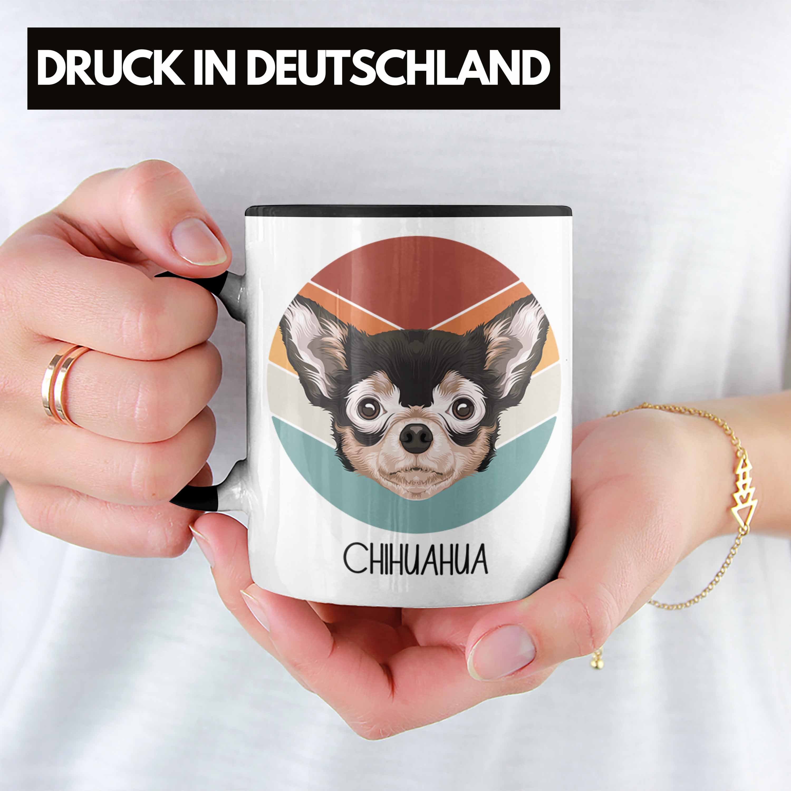 Trendation Tasse Lustiger Geschenk Spruch Chihuahua Schwarz Tasse Besitzer Geschenkidee Chihuah