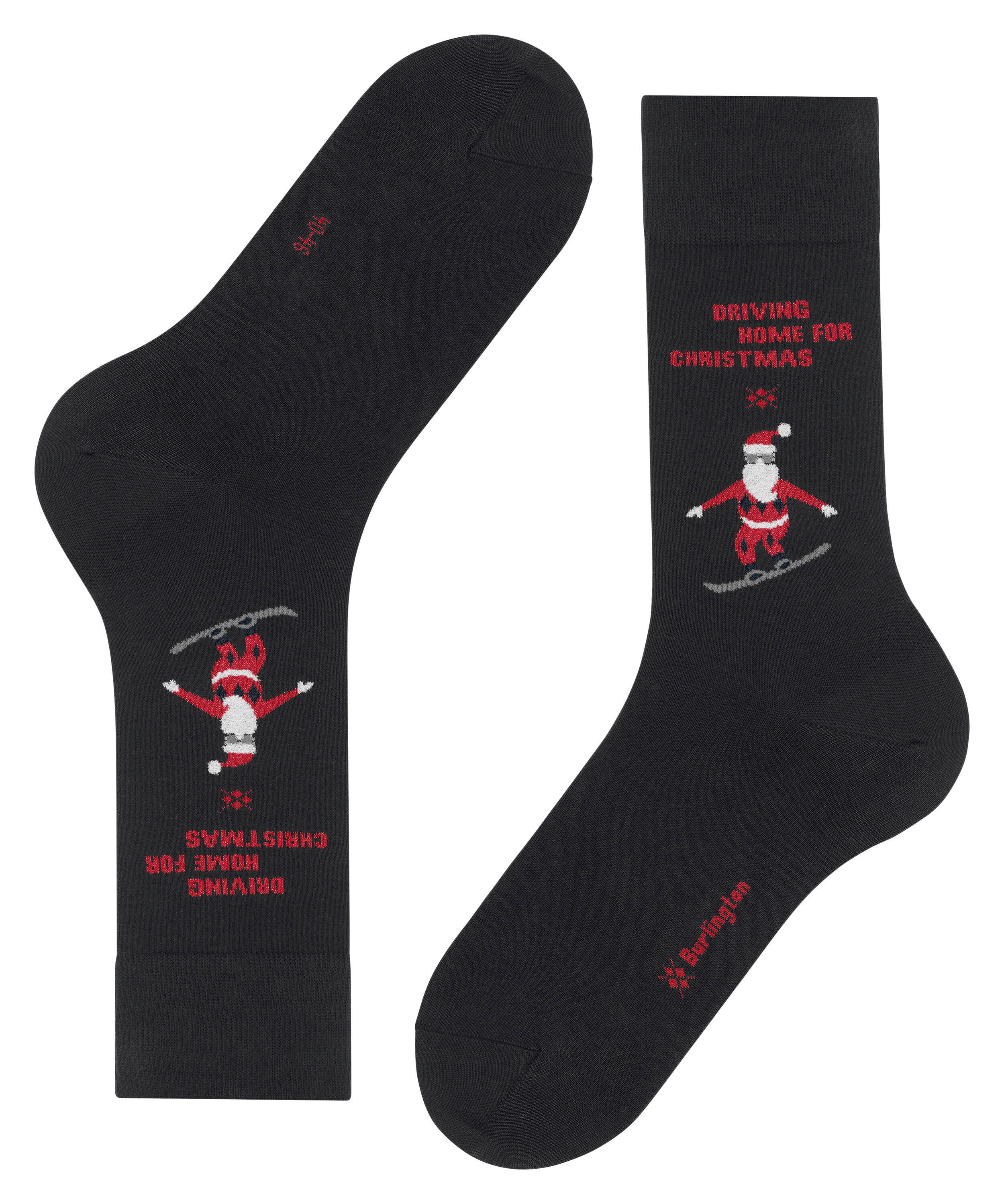 Burlington Socken Snowboarding Santa (1-Paar) mit edlem Glanzgarn