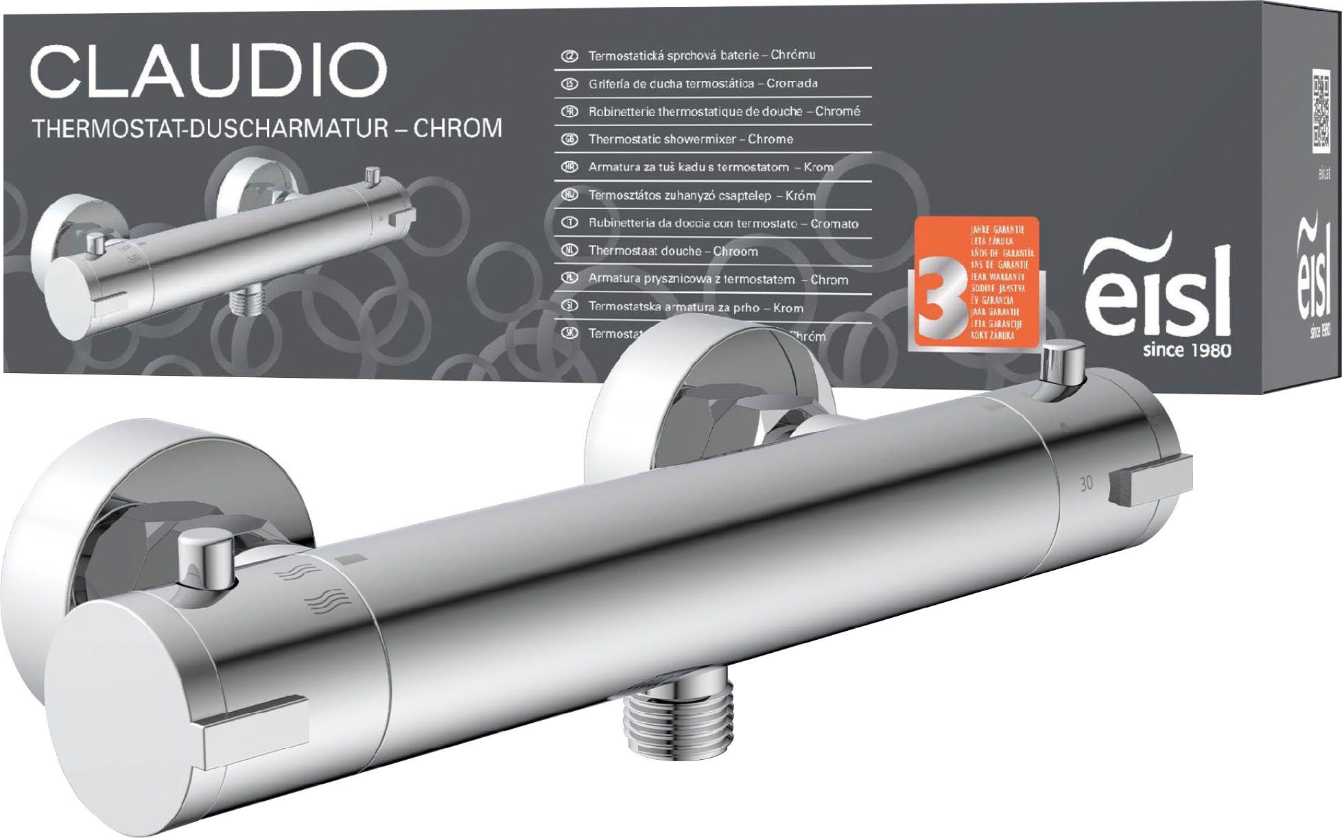 Eisl Duscharmatur CLAUDIO mit Thermostat, Mischbatterie Dusche, Duschthermo günstig online kaufen