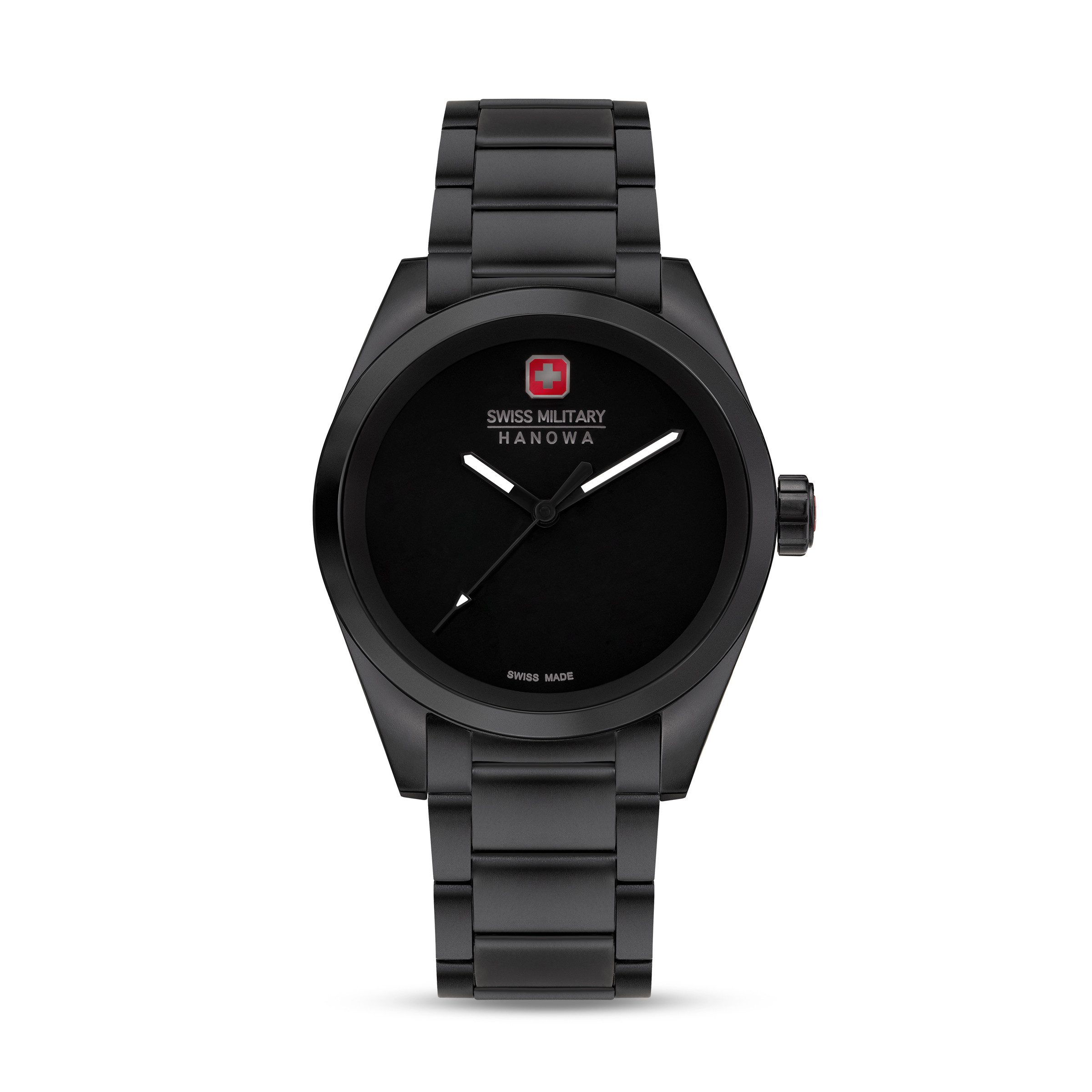 Swiss Military Hanowa Quarzuhr Dark Matter SMWGG0003530, Armbanduhr, Herrenuhr, Swiss Made, Edelstahlarmband, analog