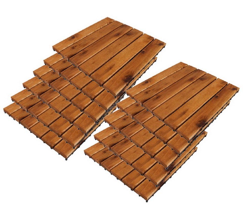 Linder Exclusiv GmbH Klickfliesen Akazienfliese Holzfliese, günstig online kaufen