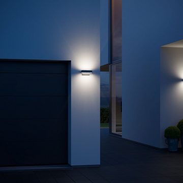 steinel Außen-Wandleuchte L 810 S, Bewegungsmelder, Leuchtdauer einstellbar, Nachtlichtfunktion, Softlichtstart, Tageslichtsensor, mehrere Helligkeitsstufen, LED fest integriert, Warmweiß, 160° Bewegungsmelder, Warmweißt, inkl. LED-Leuchtmittel, Wandstrahler