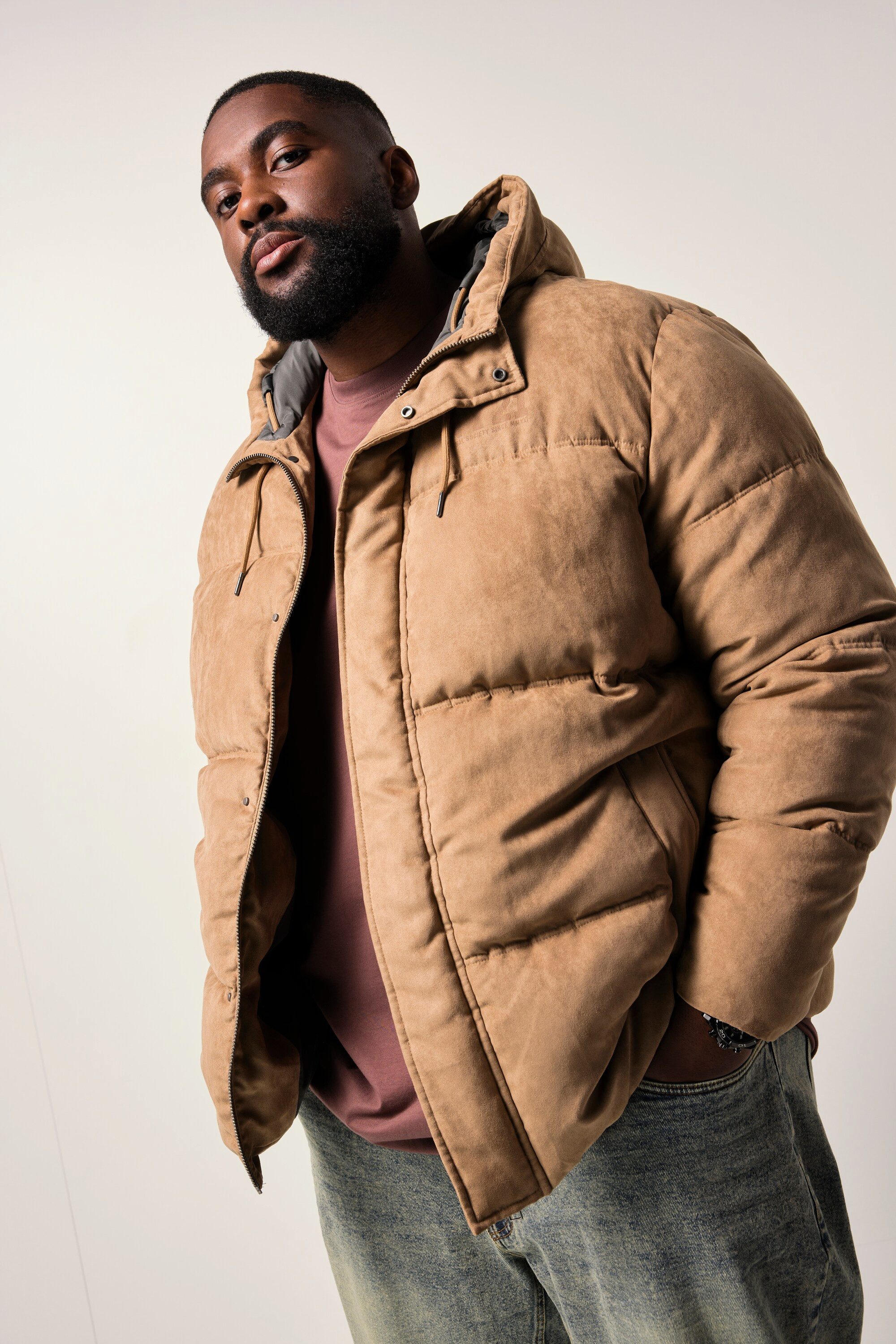 STHUGE Steppjacke STHUGE Pufferjacke Steppjacke Kapuze bis 7 XL