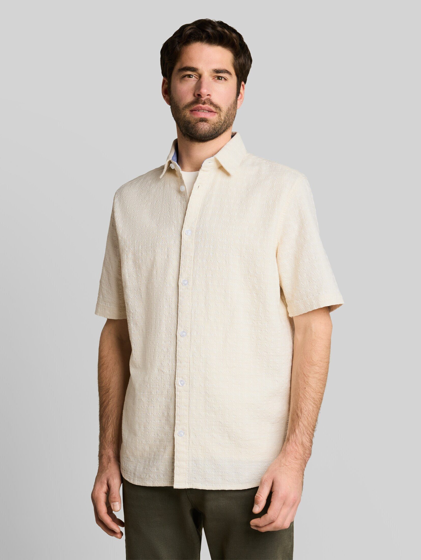 TOM TAILOR Kurzarmhemd Blusen & Shirts Comfort Fit Kurzarmhemd aus Baumwolle