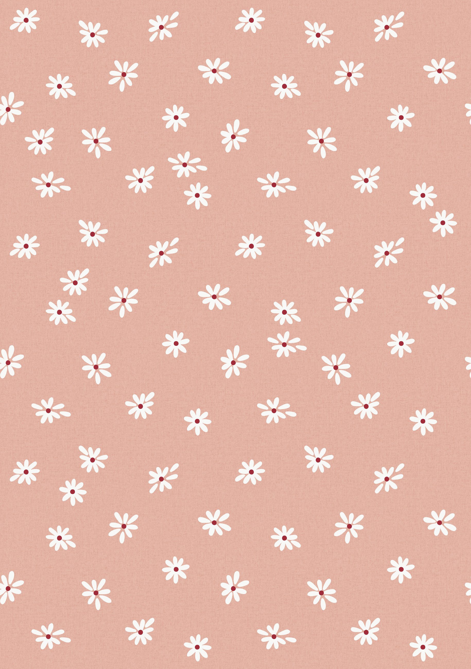 Fototapete Daisy Field in Orange, Roomblush - RB411