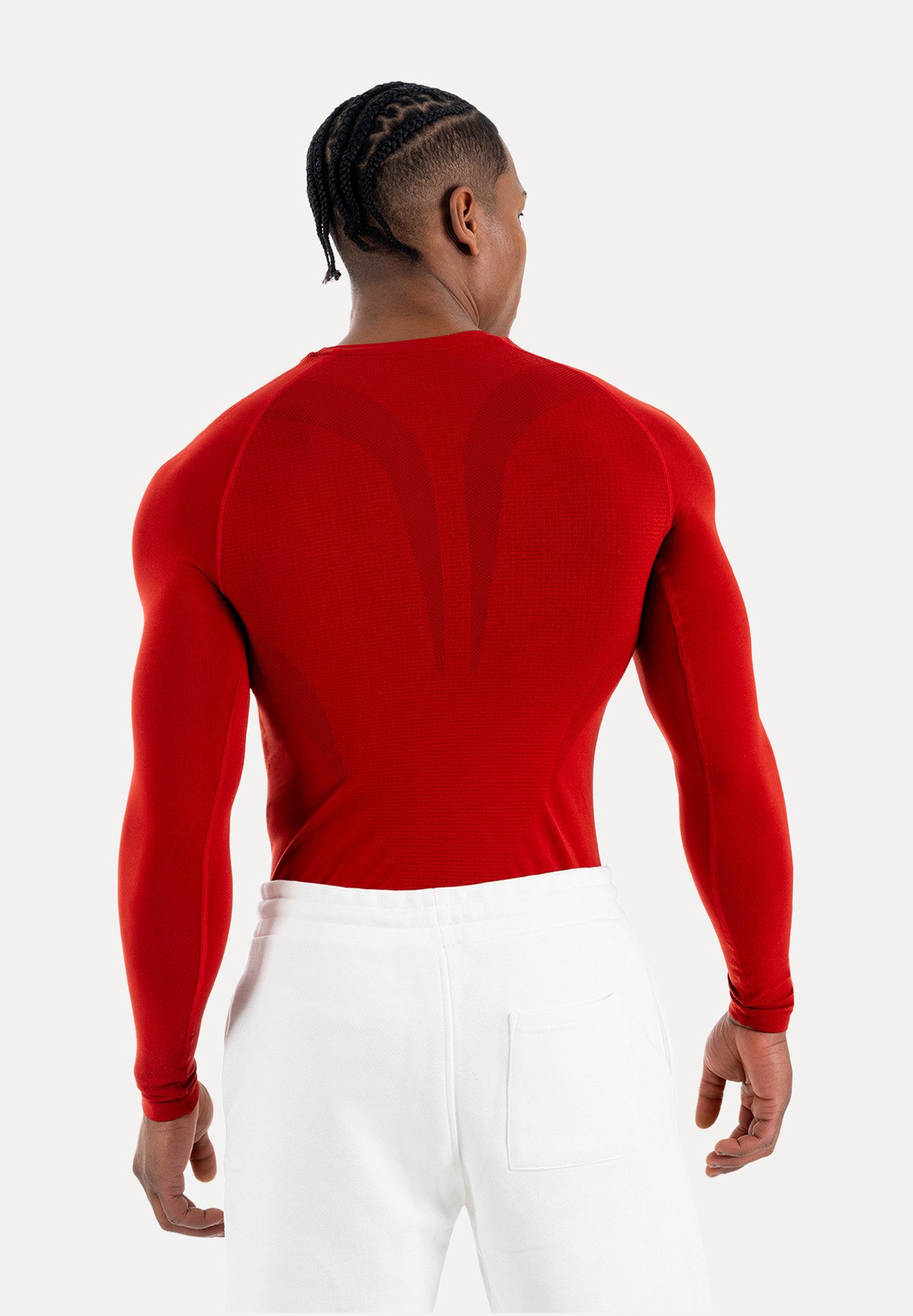 Smilodox Longsleeve Carnos, Compression Shirt Herren, Langarmshirt für Gym & Training Compression Fit, Seamless, atmungsaktiv, Body Mapping, Stretch