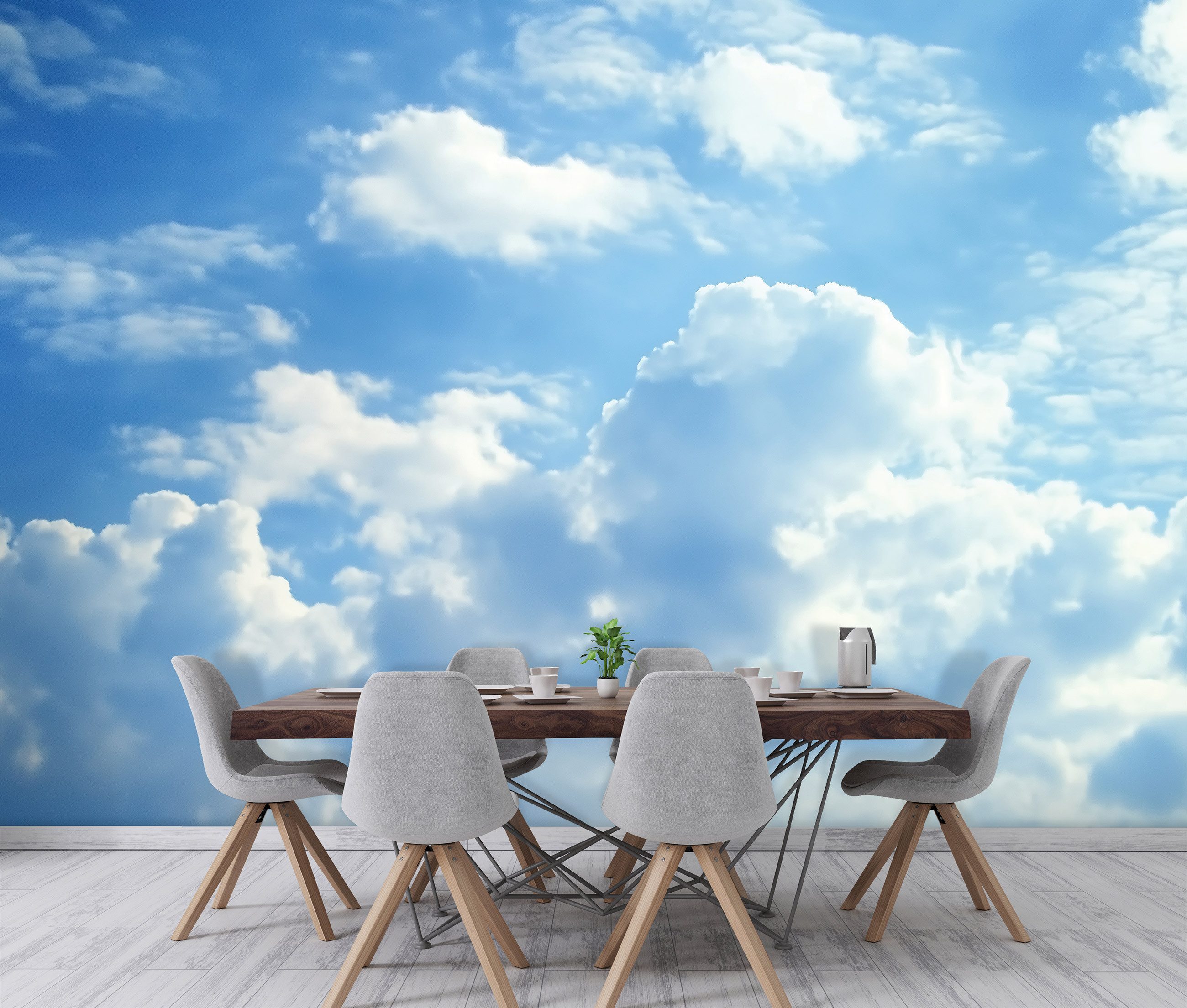 Wallarena Fototapete Himmel Wolken Blau Vlies Tapete Wohnzimmer Schlafzimme günstig online kaufen