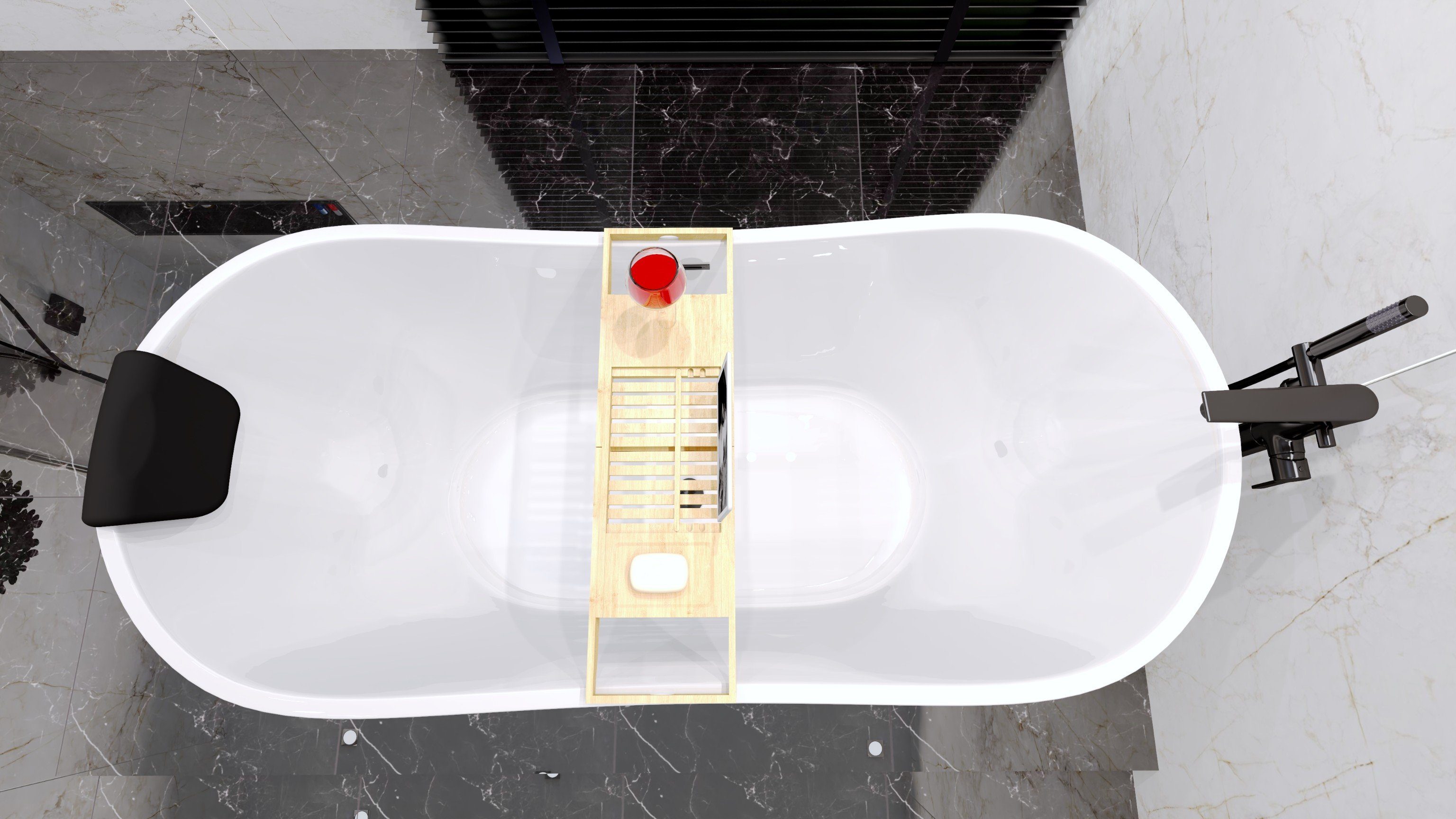 KOLMAN Badewanne Freistehende Badewanne ROSSA 170x80 günstig online kaufen
