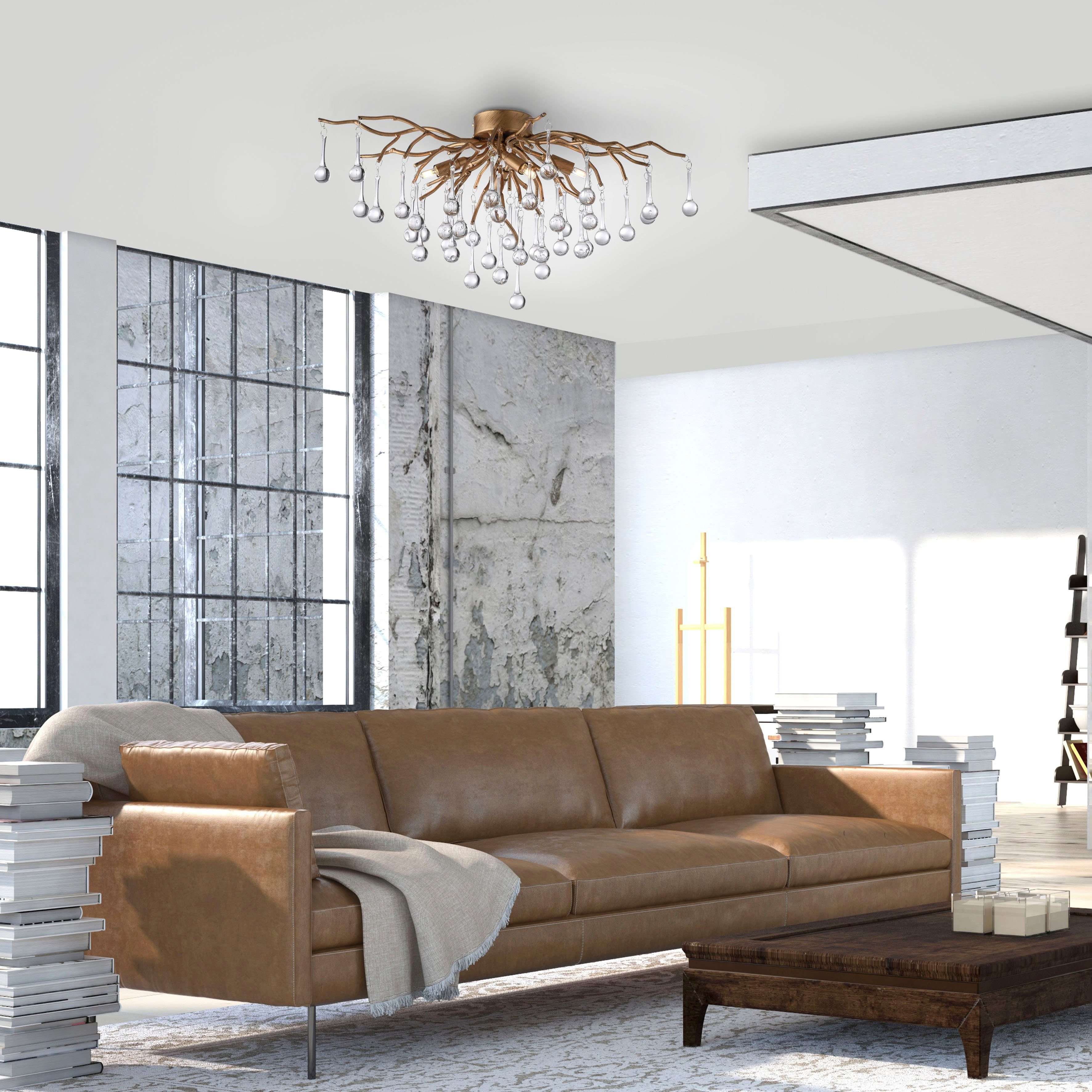 Paul Neuhaus Deckenleuchte ICICLE, ohne Leuchtmittel