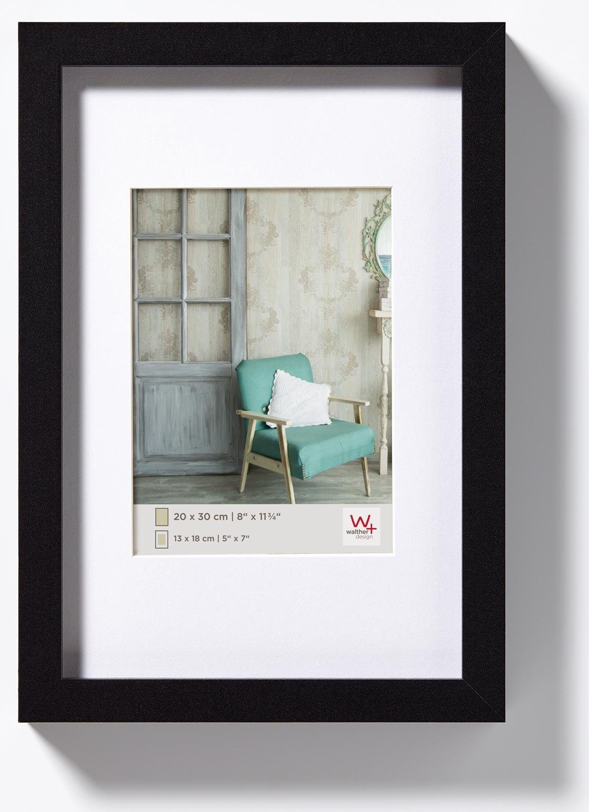 Walther Bilderrahmen EA050B Stockholm Holzrahmen 40x50cm günstig online kaufen