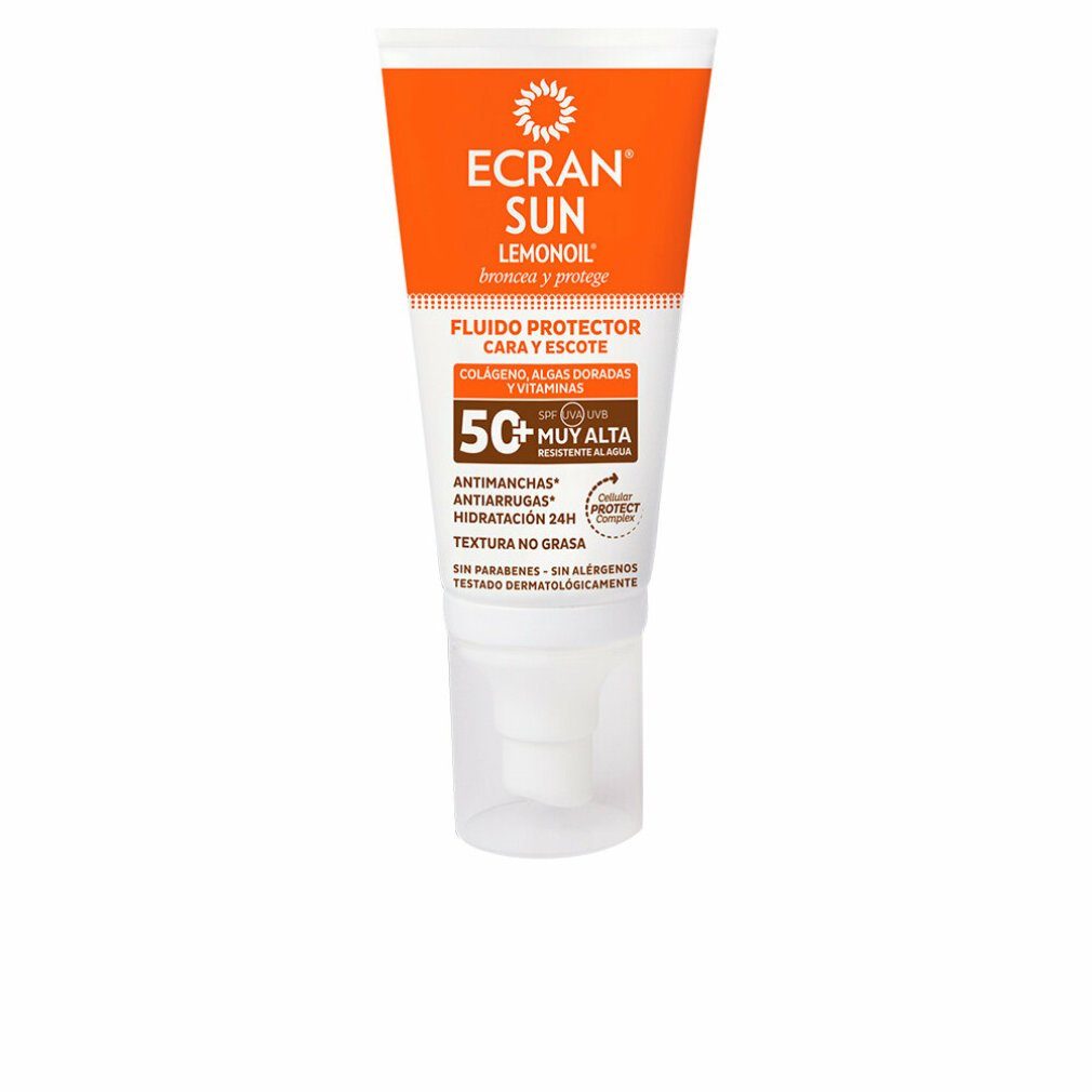 Tagesgericht Ecran Sonnenschutzpflege SUN LEMONOIL CARA 50 SPF50+ & fluido ml ESCOTE solar