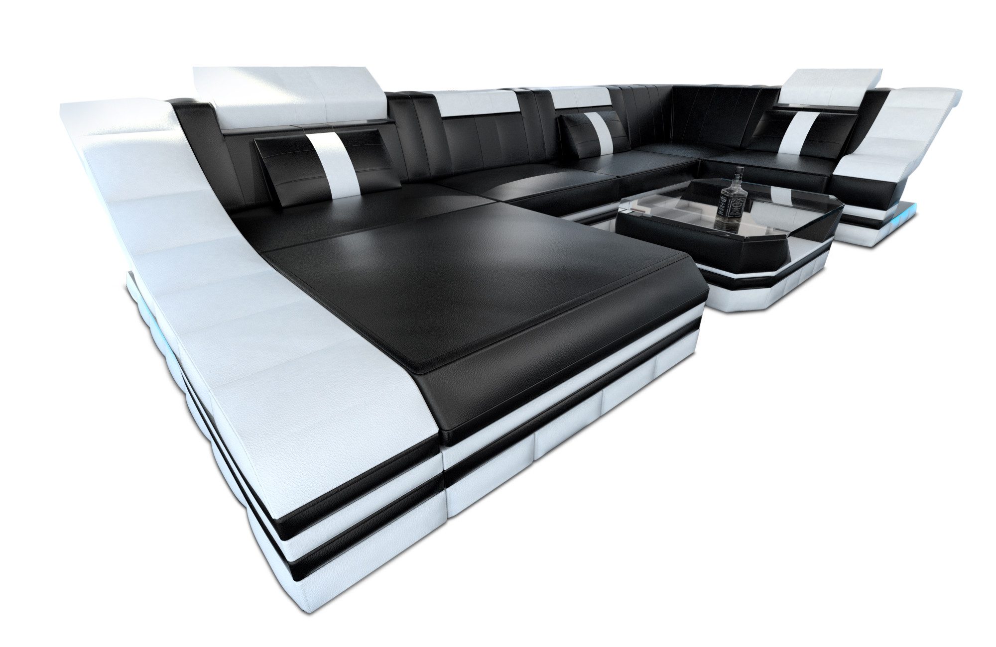 Sofa Dreams Wohnlandschaft Ledersofa Ledercouch Turino günstig online kaufen