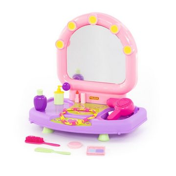 Polesie Spielzeug-Frisierkoffer Spielzeug Beauty-Set 58805, Föhn, Kamm, Parfum, Schminke, Armkette Bürste