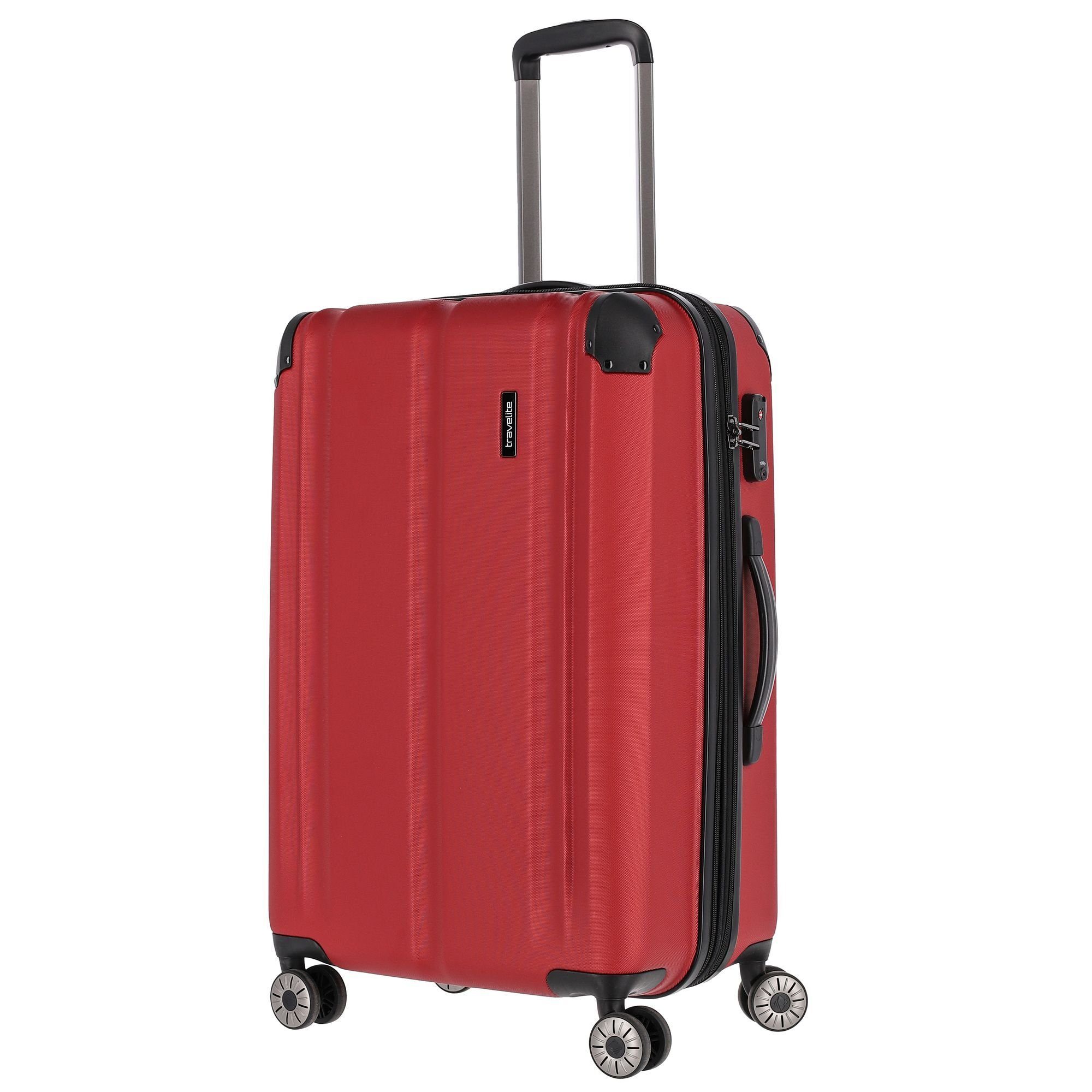 travelite Trolleyset City, 4 Rollen, (3-teilig, 3 tlg), ABS