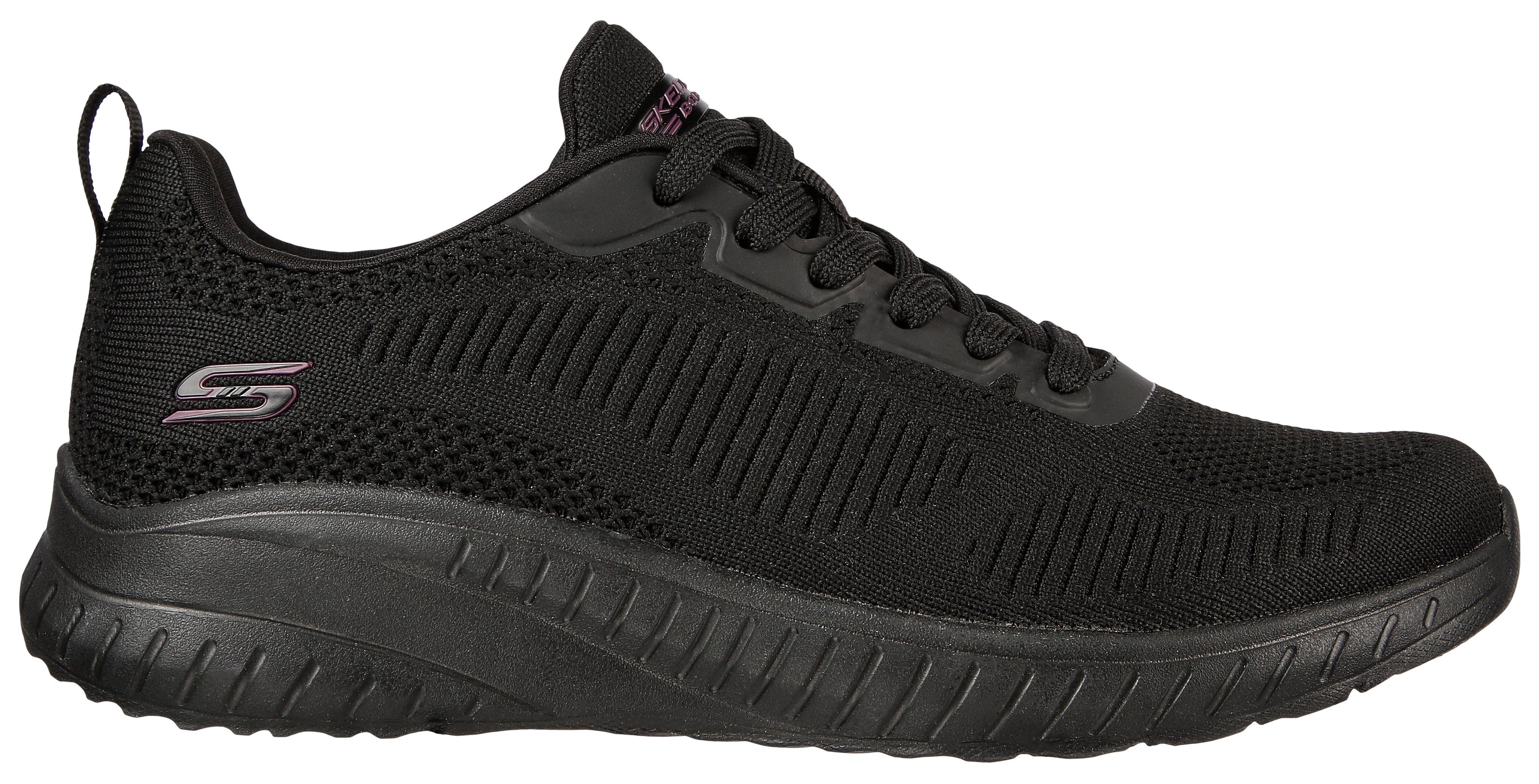 Skechers BOBS SQUAD CHAOS - FACE OFF Sneaker Freizeitschuh, Halbschuh, Schnürschuh Maschinenwäsche, G-Weite