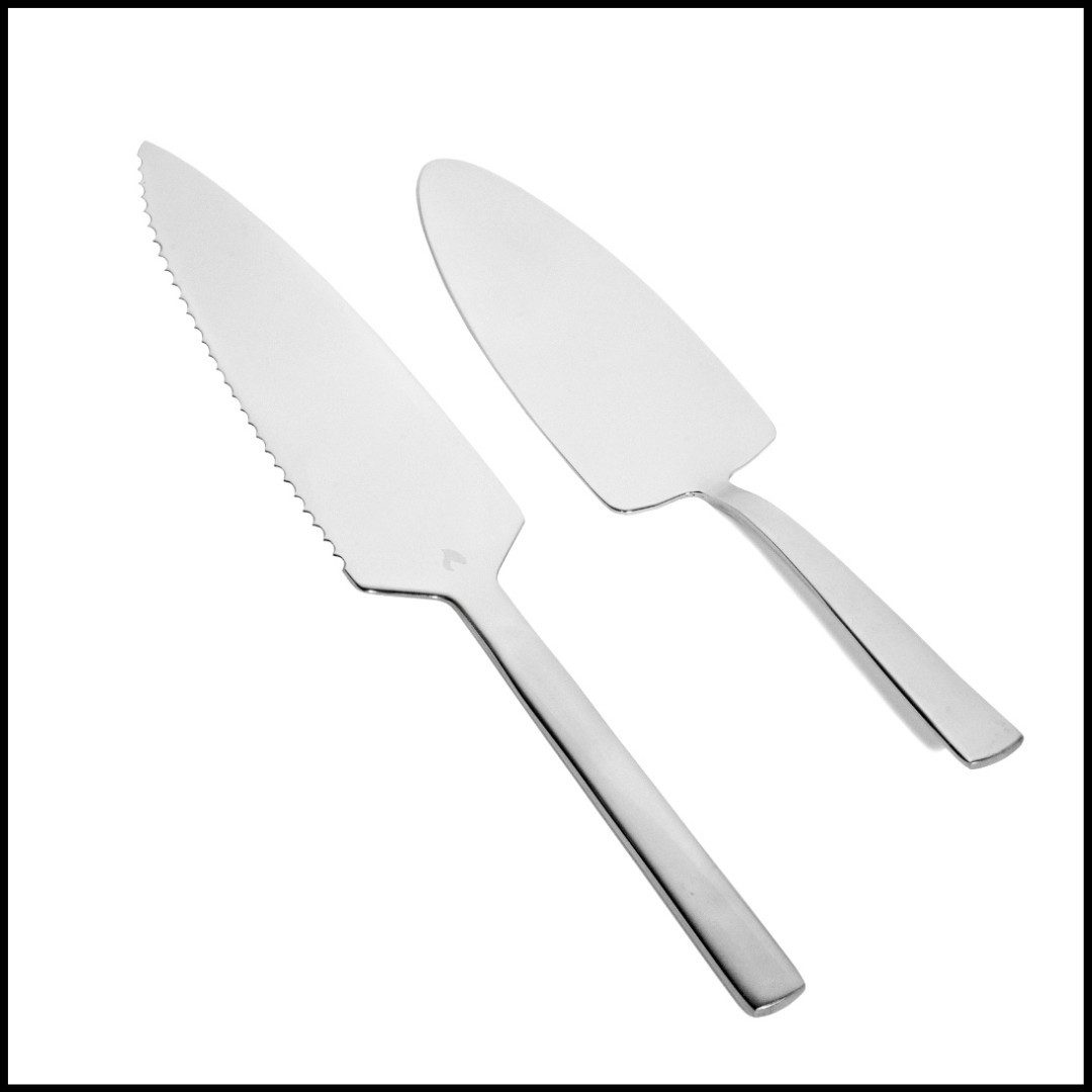 LIVINA HOME Tortenheber Premium Tortenheber + Tortenmesser, Edelstahl 18/10, Set 2-tlg., 18/10 Edelstahl, Rostfrei, Spülmaschinengeeignet, Valentinstag Sale!