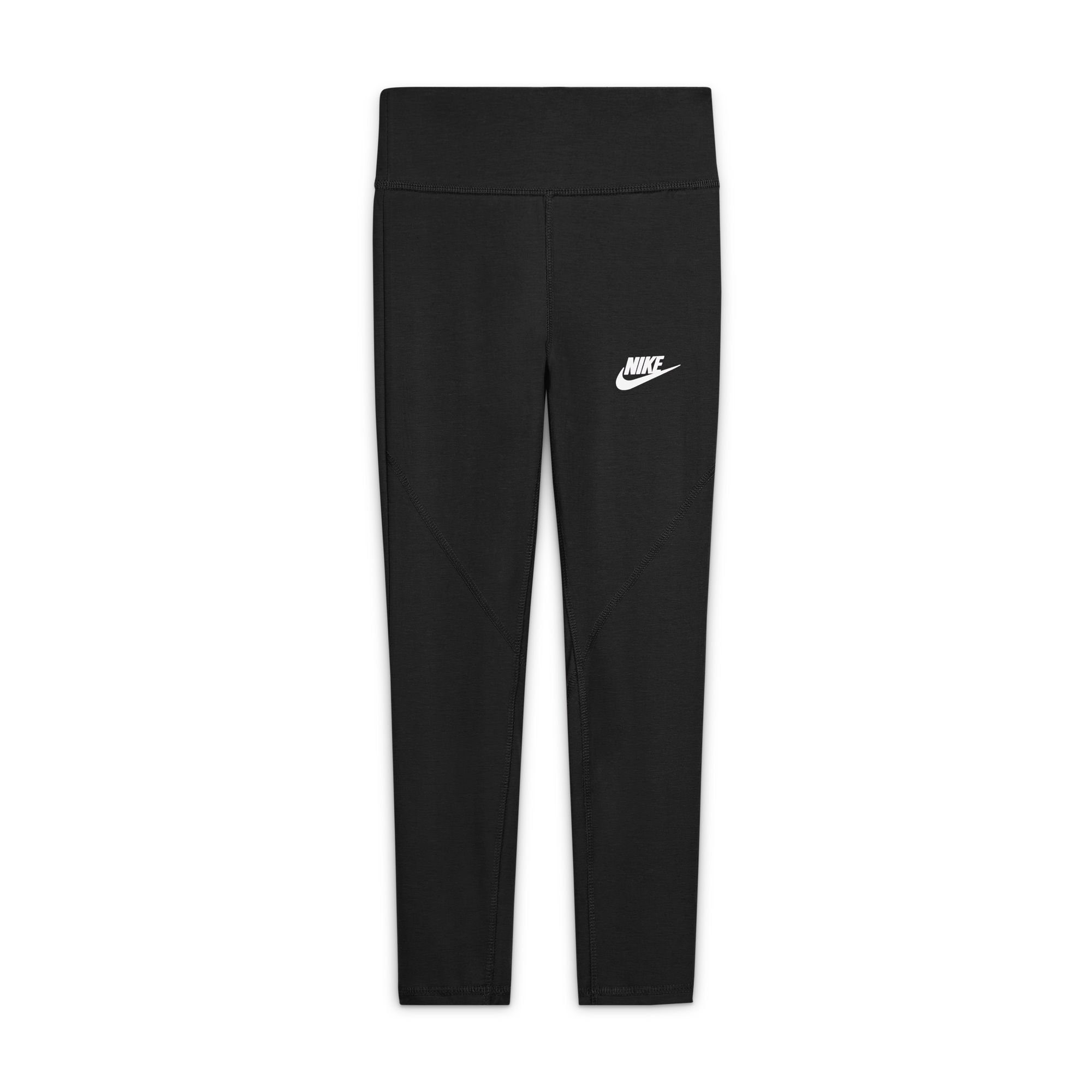 Nike KIDS' LEGGINGS Leggings schwarz BIG FAVORITES Kinder HIGH-WAISTED - (GIRLS) für Sportswear