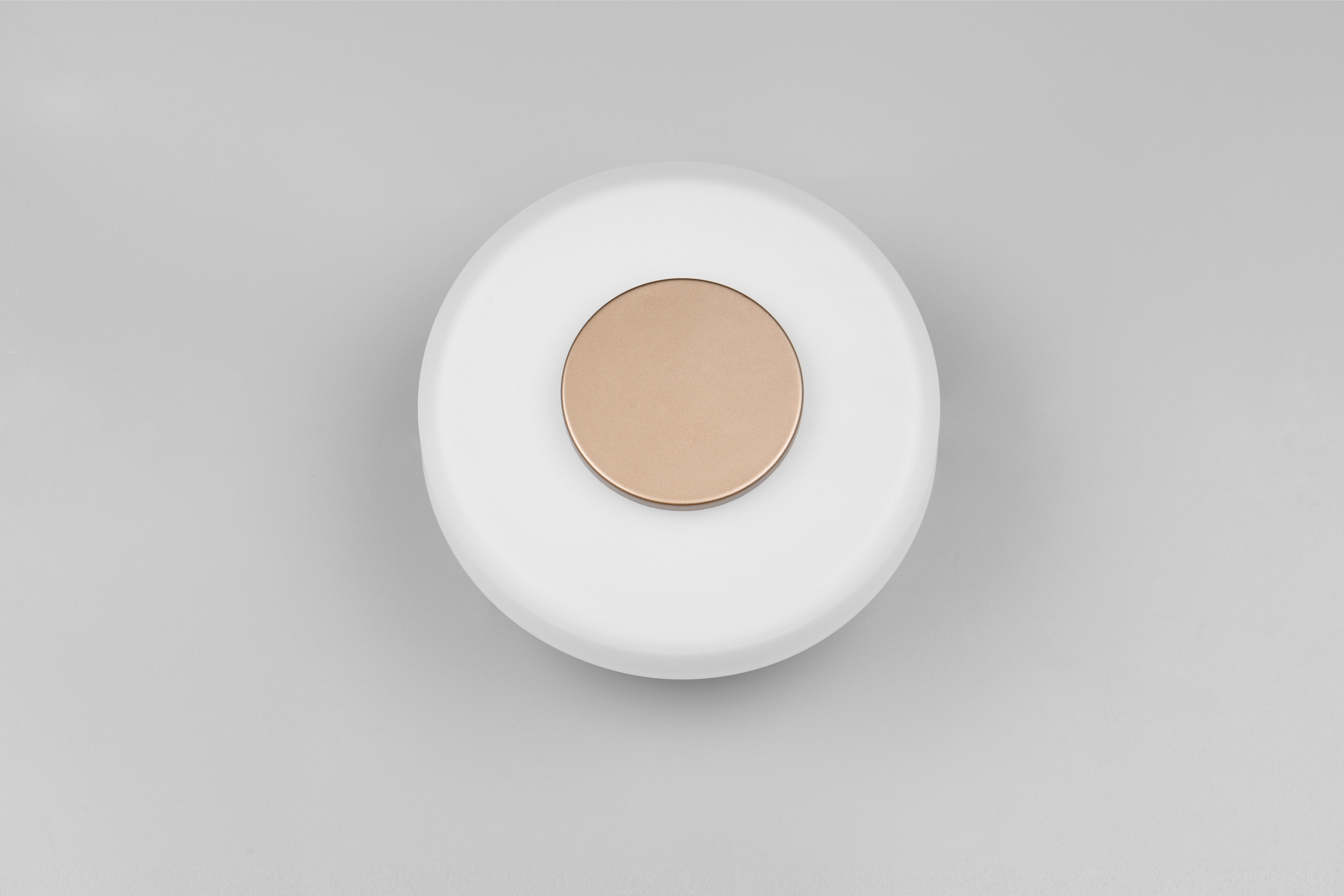 TRIO Leuchten LED Wandleuchte CELESTE, LED Wandlampe aus Metall und Glas Ø 22cm, 10W 1100 Lumen, Dimmfunktion, LED fest integriert, Warmweiß, 3-Stufen dimmbar über Wandschalter, elegante moderne Wandlampe Flur