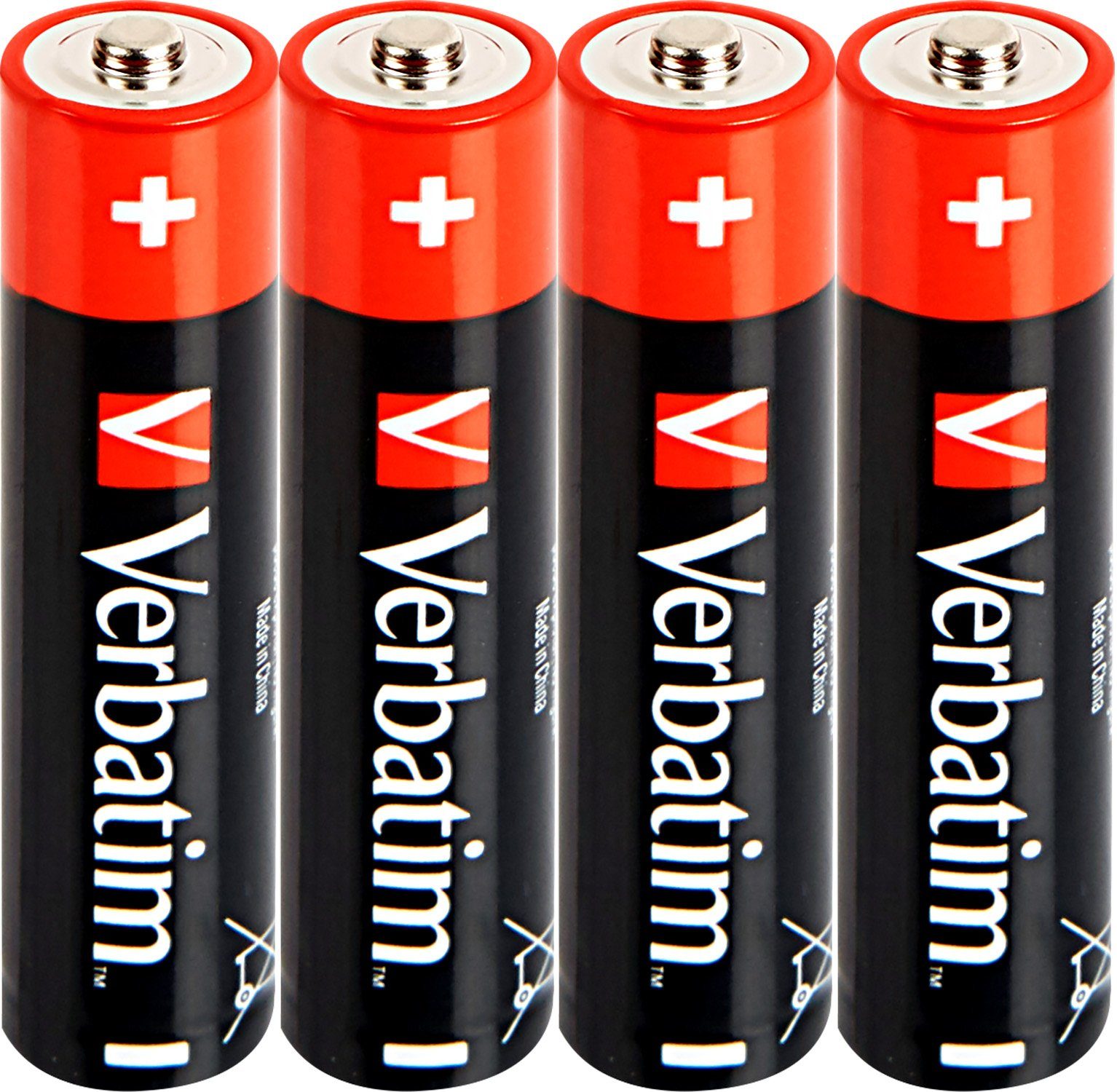 Verbatim Batterie Alkaline, Micro, AAA, LR03, 1.5V Premium, Shrinkwra Batterie
