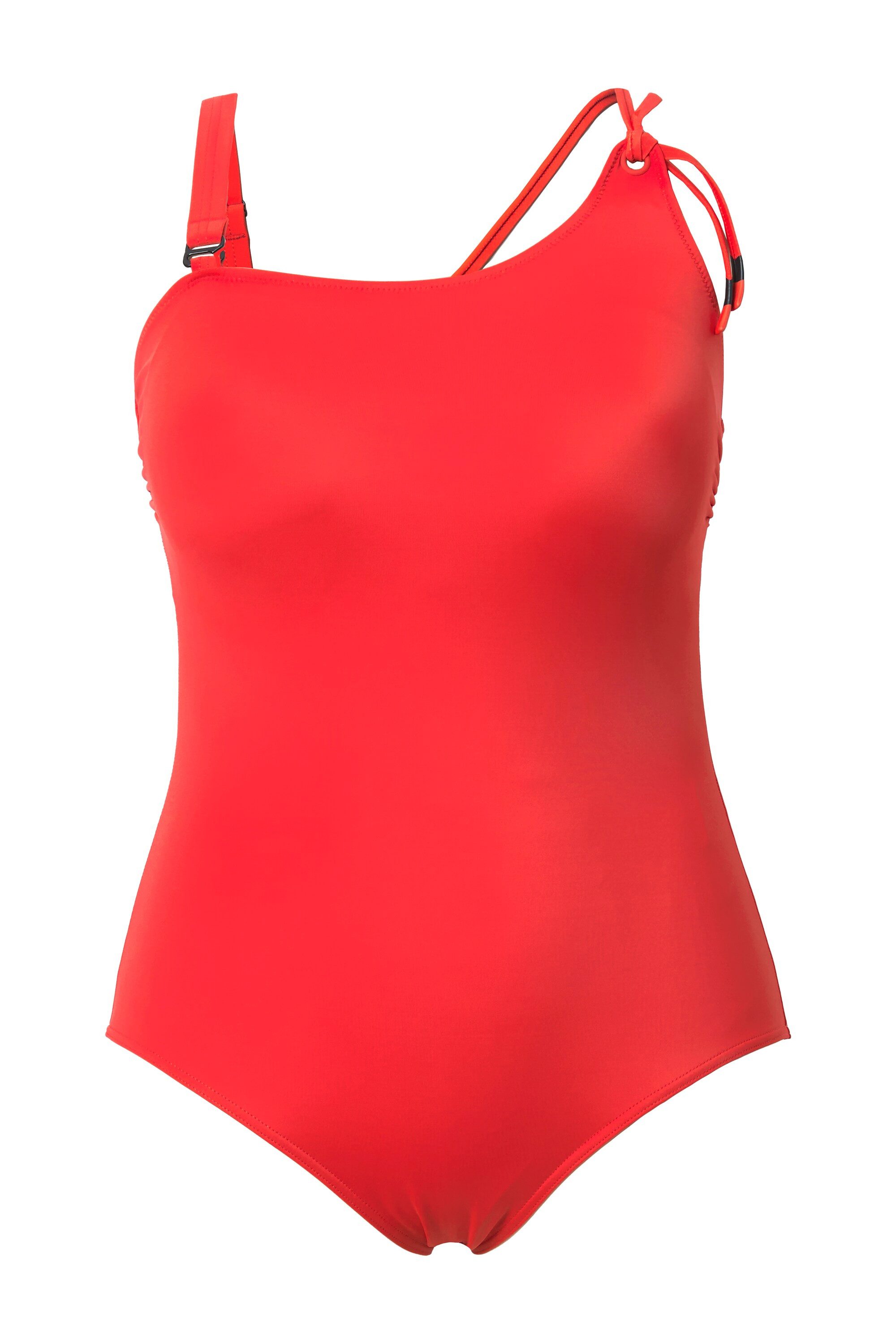 Ulla Popken Badeanzug Badeanzug Zierknoten Softcups recycelt