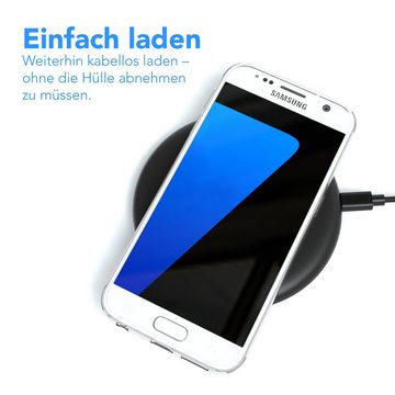 EAZY CASE Handyhülle Slimcover Clear für Samsung Galaxy S7 5,1 Zoll, durchsichtige Hülle Ultra Dünn Silikon Backcover TPU Telefonhülle Klar