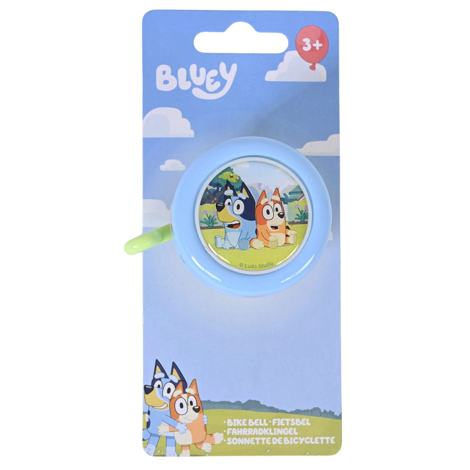 Bluey Fahrradklingel Fahrradklingel Kinder Hellblau Metall Bingo