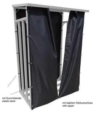 Grasekamp Kaminholzregal Wetterschutz Set Kaminholzunterstand, BxTxH:130x130x142 cm