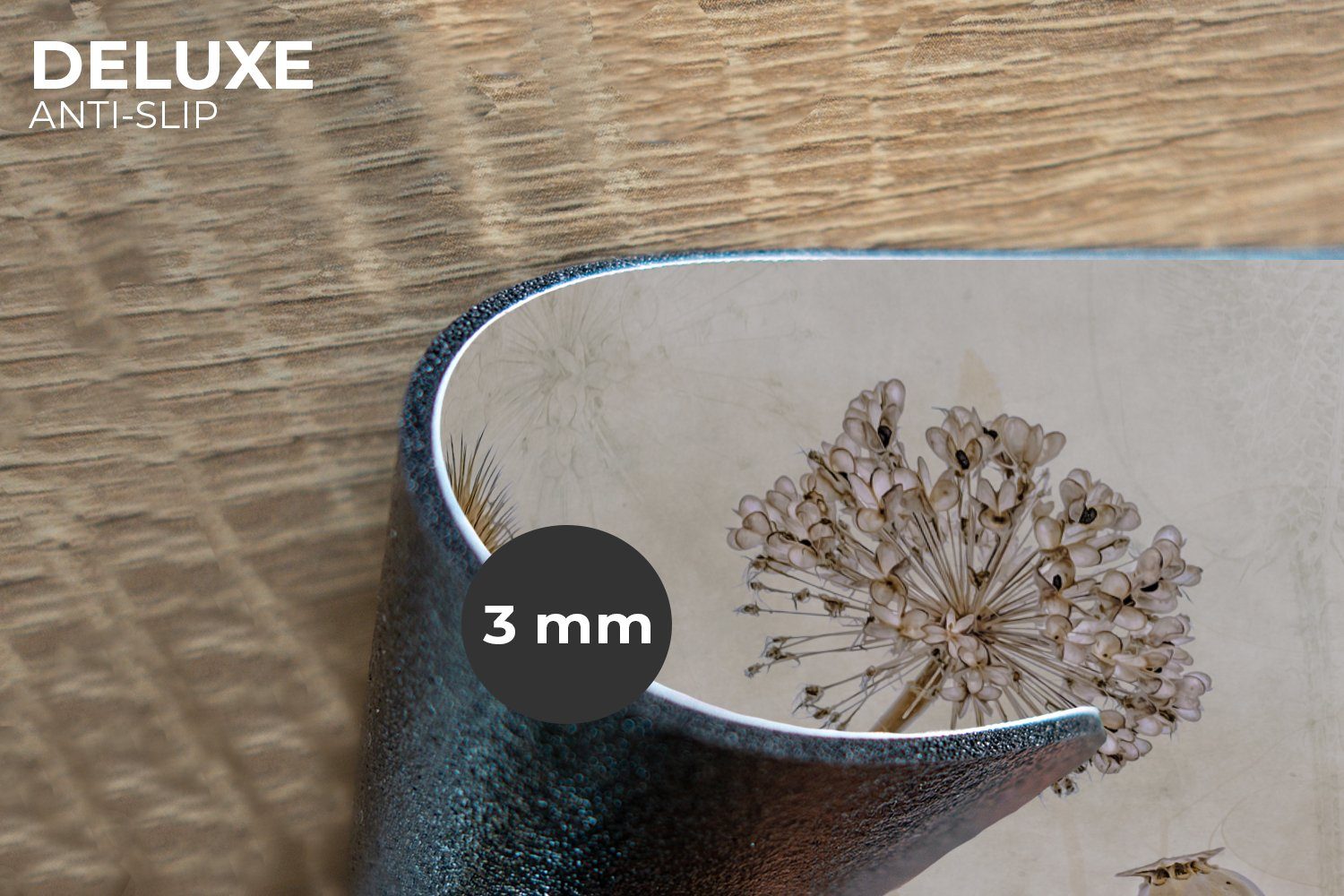 MuchoWow Platzset Blumen - Aquarell - Stilleben - Braun - Vintage, (6-St), günstig online kaufen