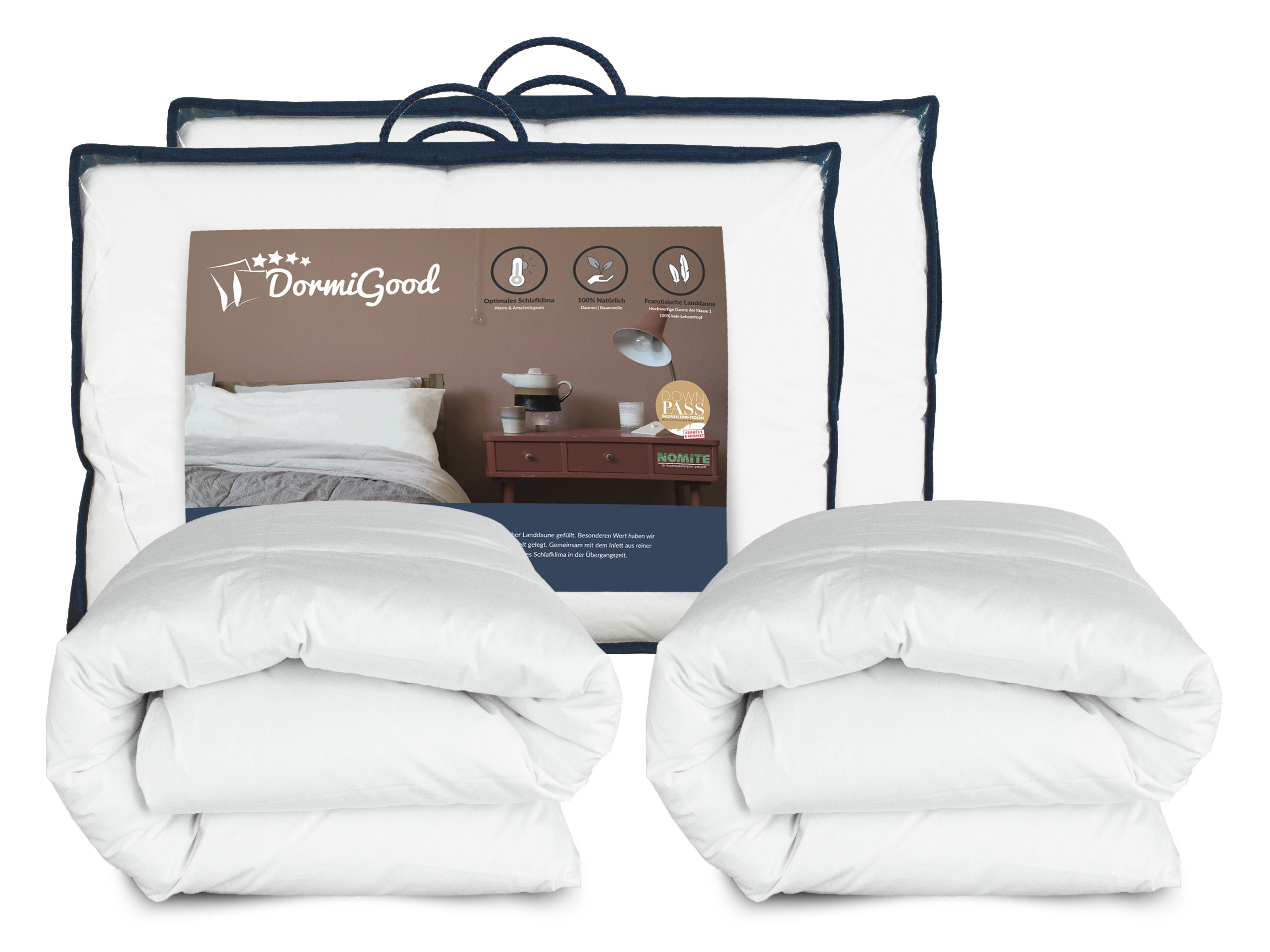 DormiGood Daunenbettdecke 2er Set Premium Daunendecke, günstig online kaufen