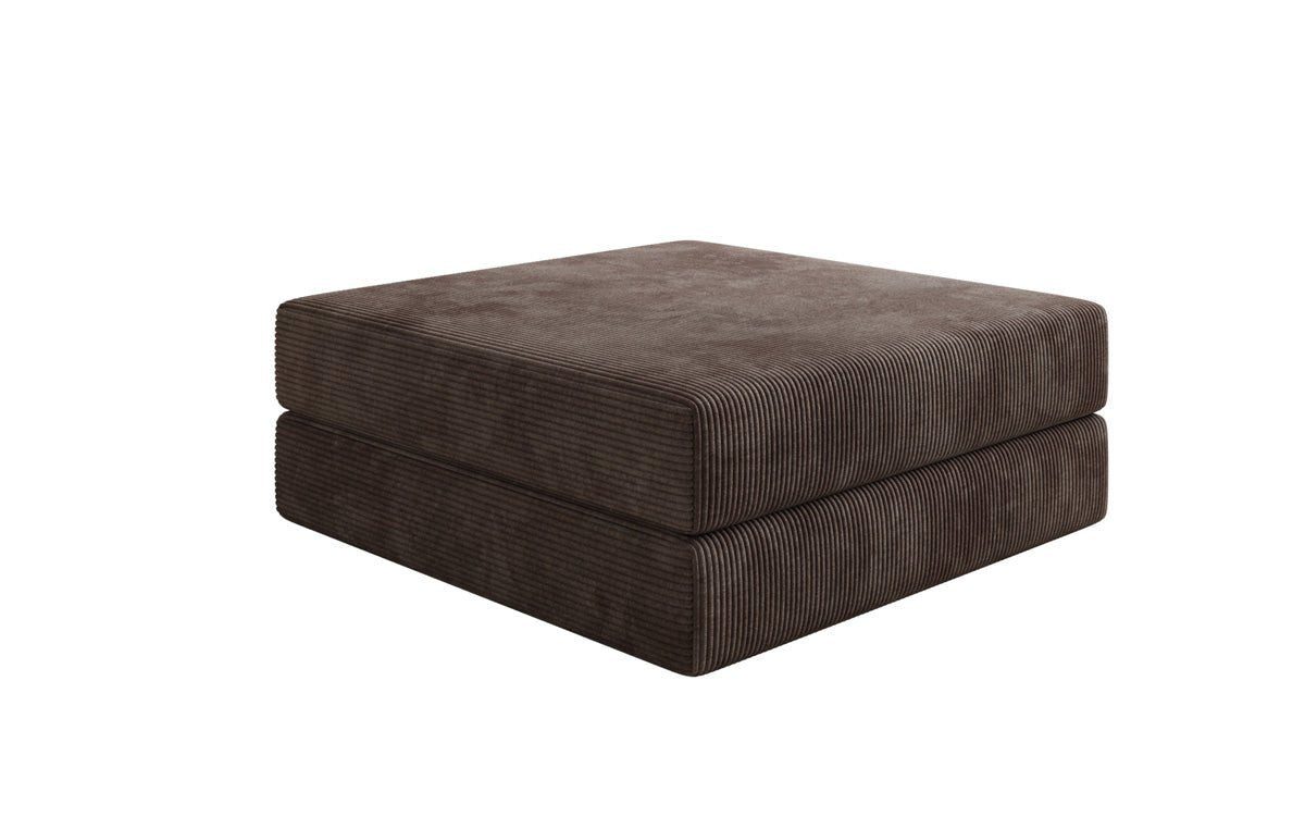 Luxusbetten24 Polsterhocker Beistellhocker Lazy, in Cord