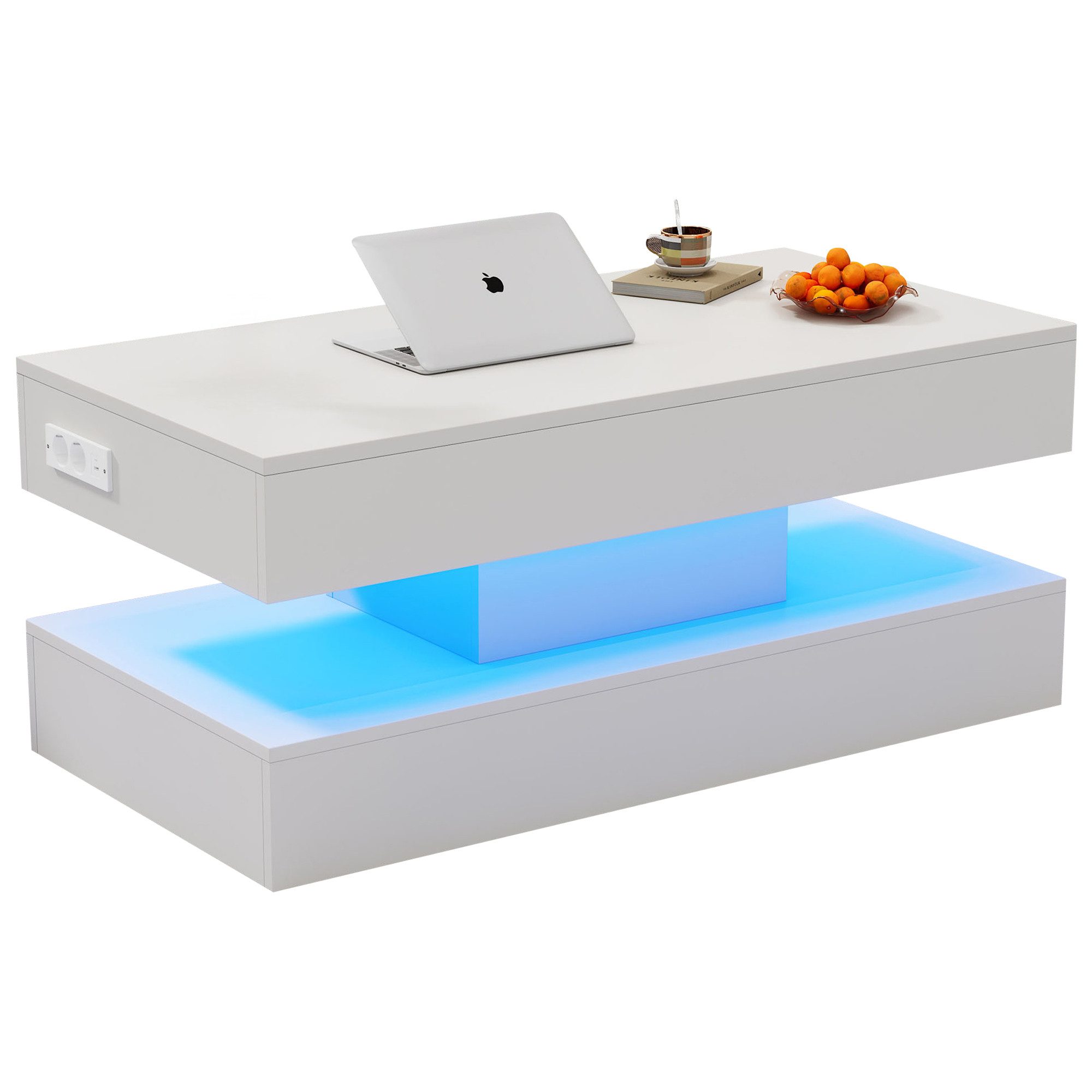 HAUSS SPOLE Couchtisch mit LED-Beleuchtung und günstig online kaufen