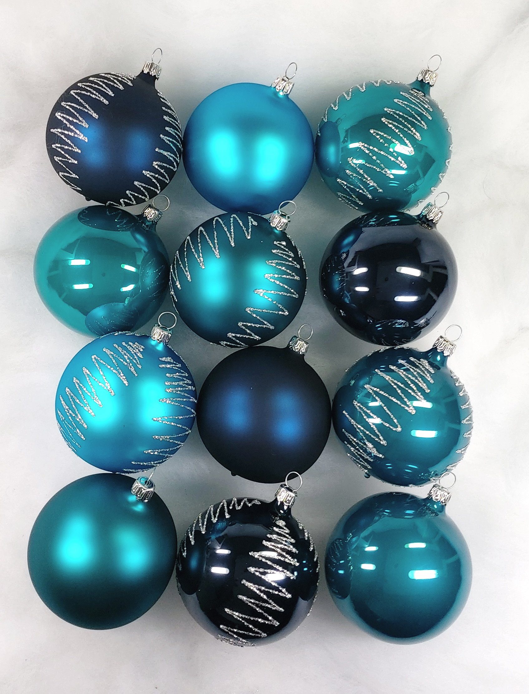 Nostalgie Christbaumschmuck Thüringen Christbaumschmuck »Petrol Kugeln