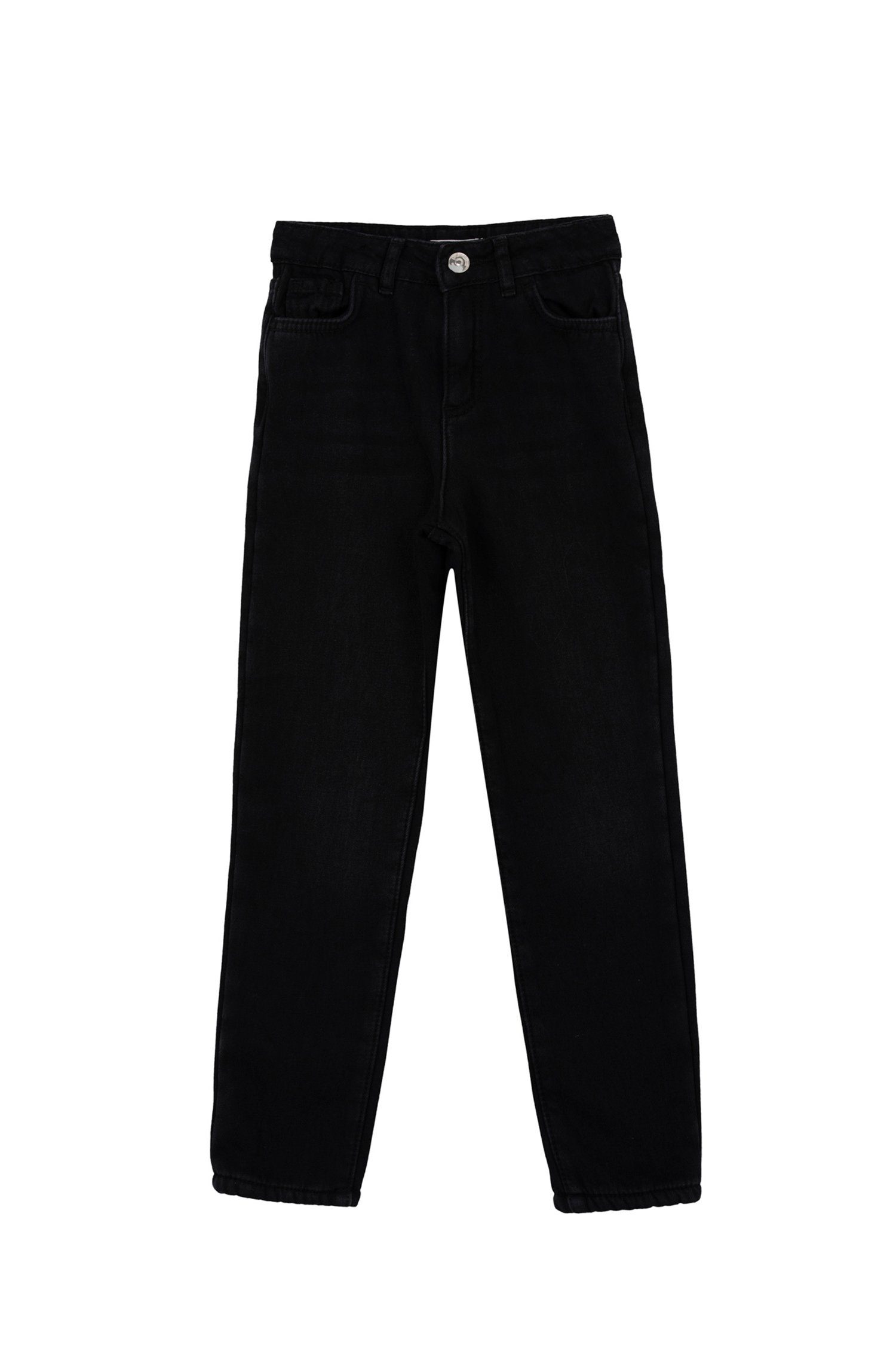 DeFacto Straight-Jeans Mädchen Straight-Jeans FIT STRAIGHT Schwarz