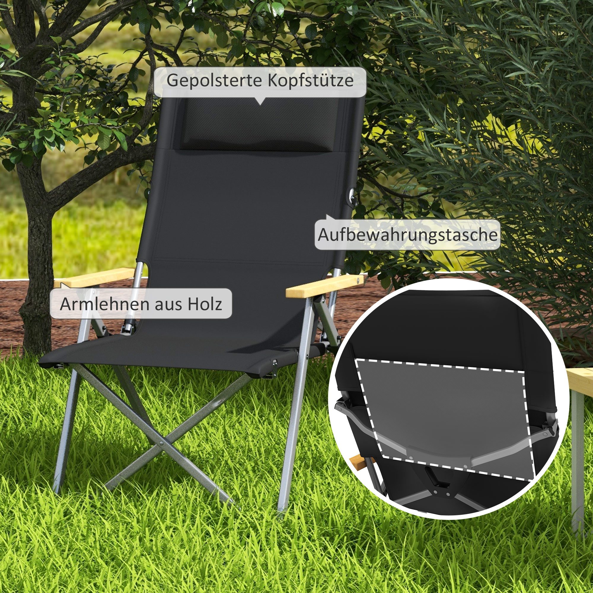 MC Star Campingstuhl faltbarer Gartenstuhl mit günstig online kaufen