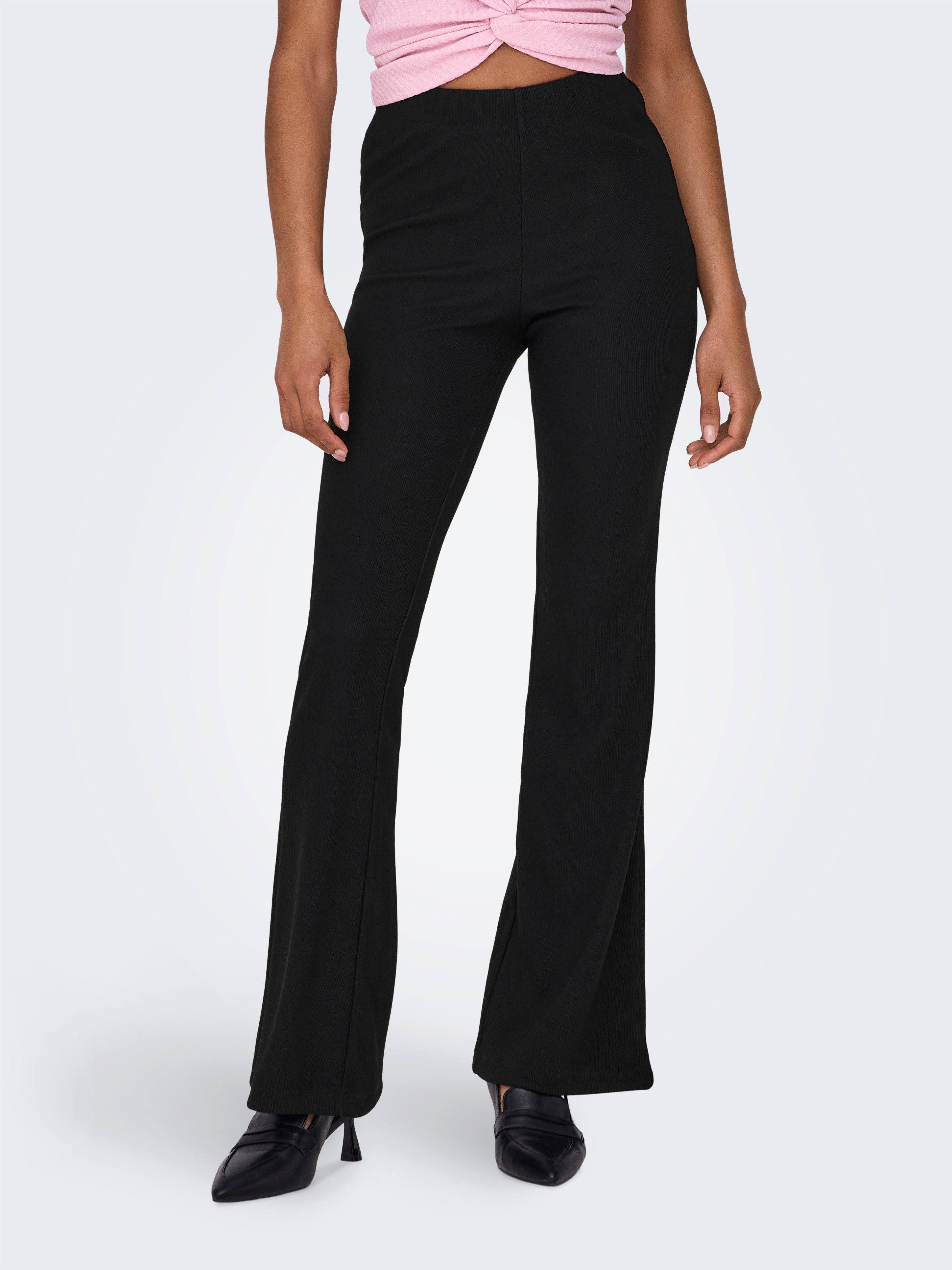 Jerseyhose ONLFEVER RIB FLARED PANTS JRS NOOS