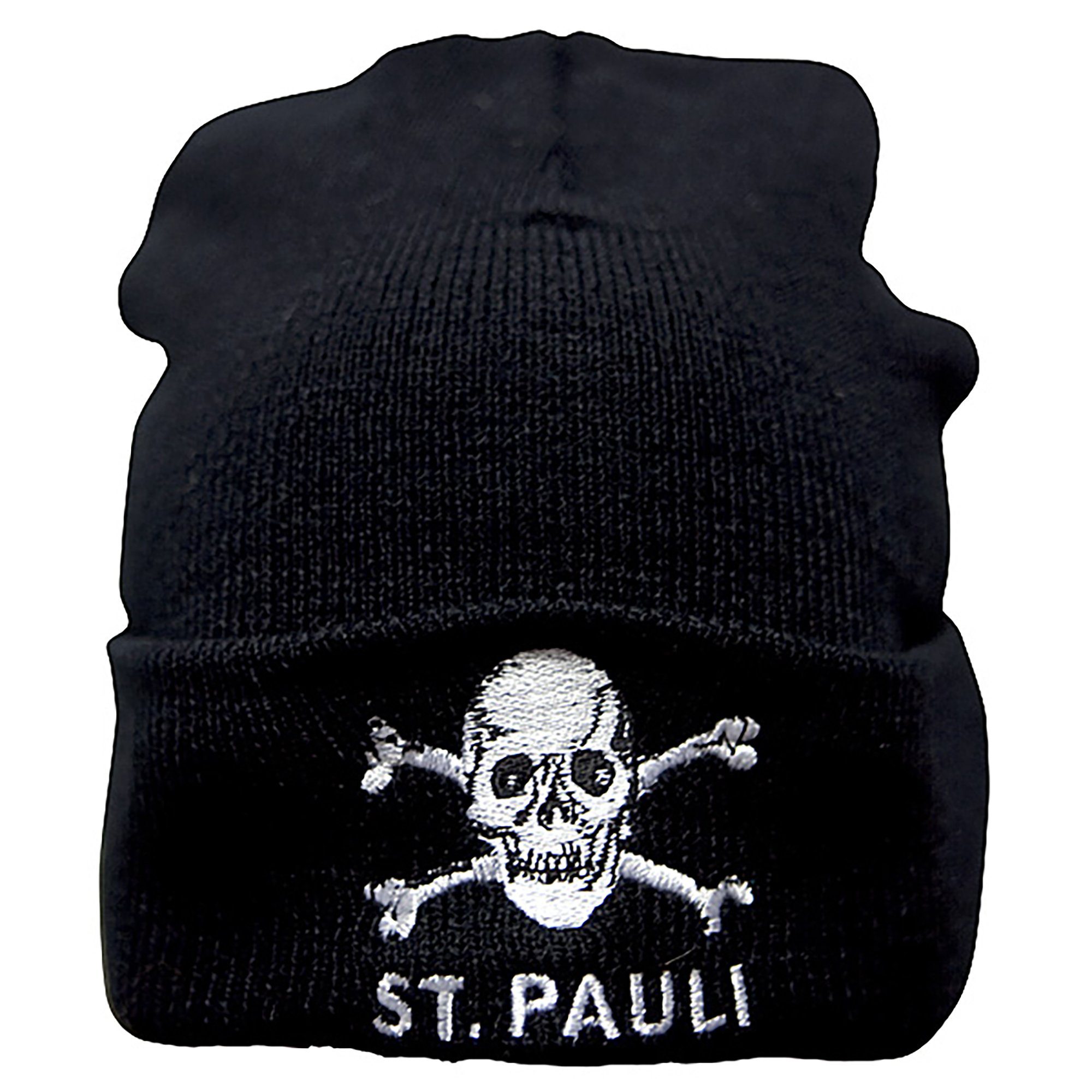 FC St. Pauli Strickmütze Totenkopf (Schwarz) günstig online kaufen