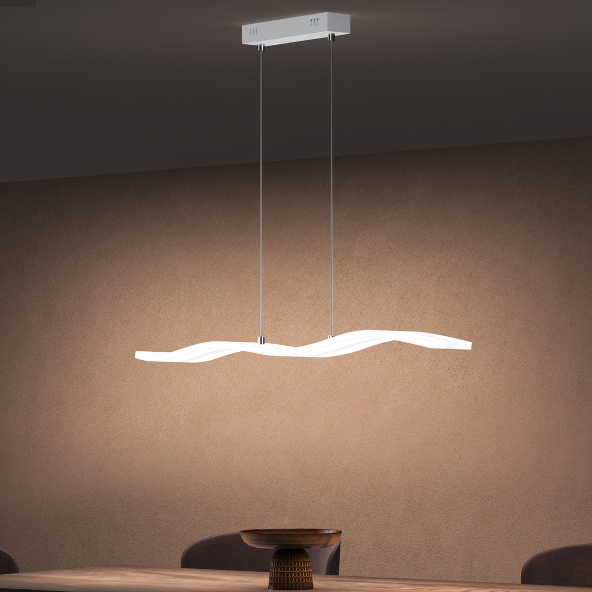 doporro LED Pendelleuchte dimmbar Hängeleuchte Esstisch mit Fernbedienung H günstig online kaufen