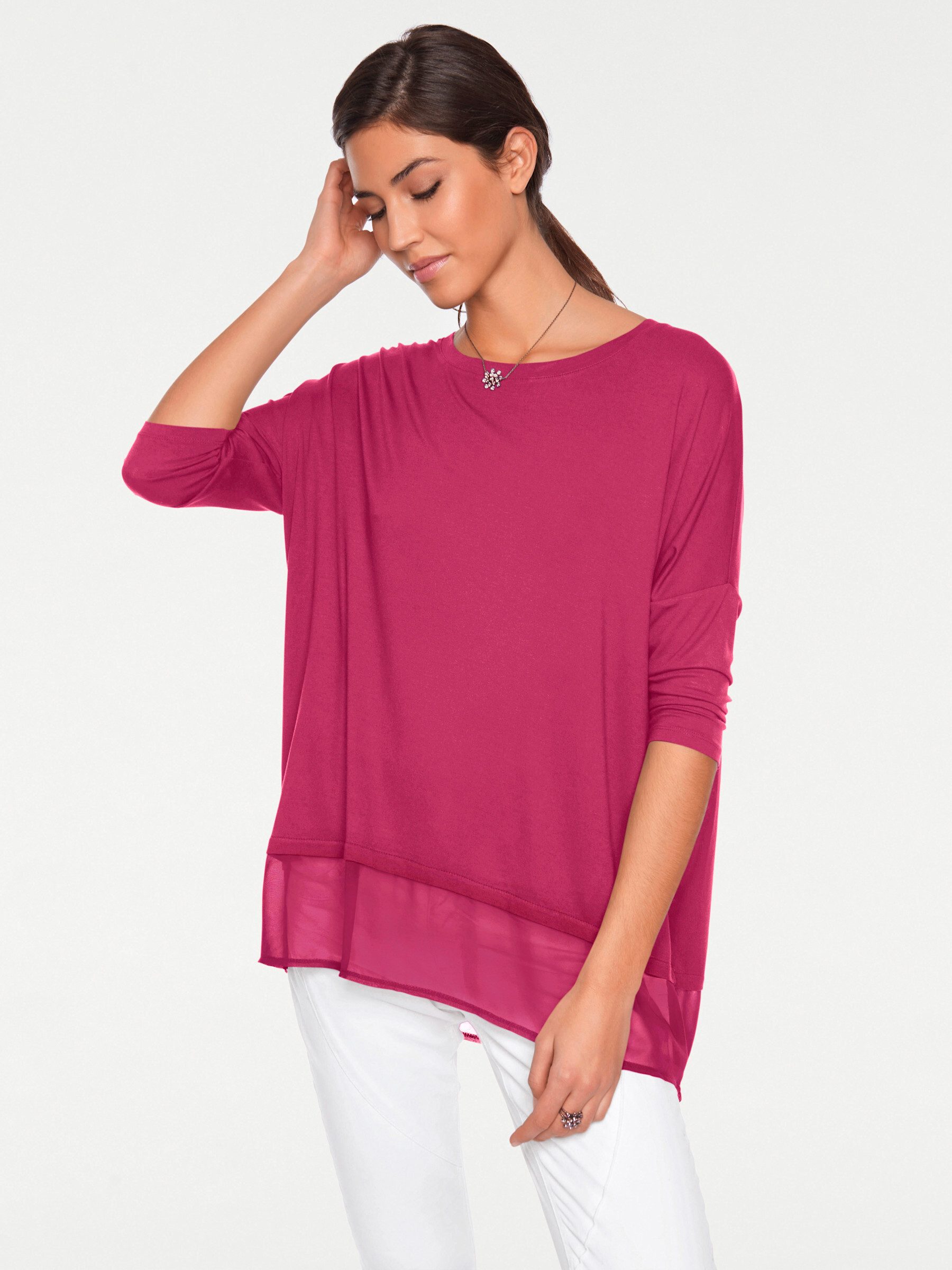 heine T-Shirt Oversized Shirt Langarm