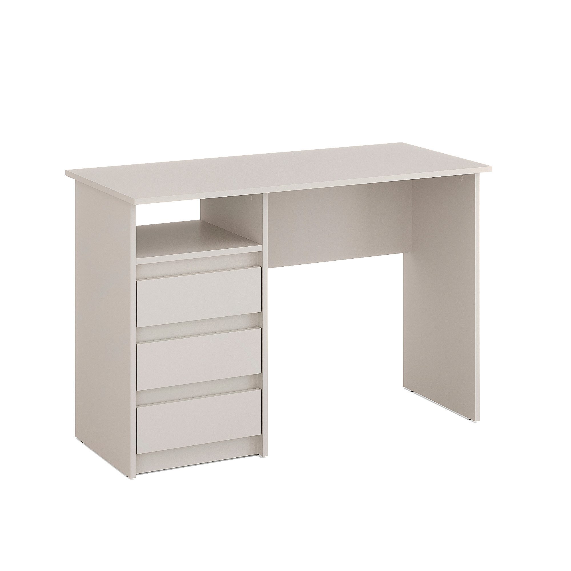 KOMTO Schreibtisch Oslo 110 Schreibtisch mit Schubladen Bürotisch Computertisch, Büro PC-Tisch Kinderschreibtisch mit Stauraum 110 x 50 x 74 cm