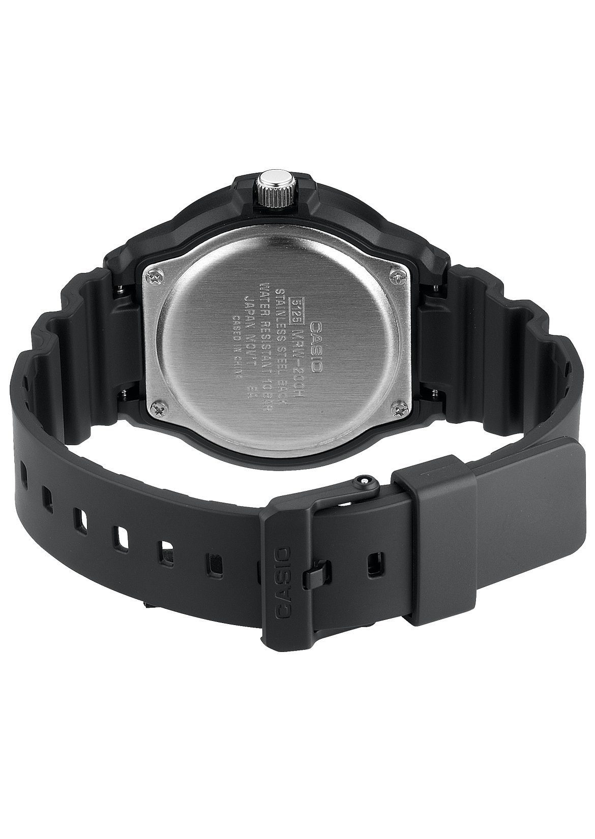 CASIO TIMELESS COLLECTION Quarzuhr MRW-200H-1BVEG, Armbanduhr, Herrenuhr, Resinarmband, Datum, bis 10 bar wasserdicht