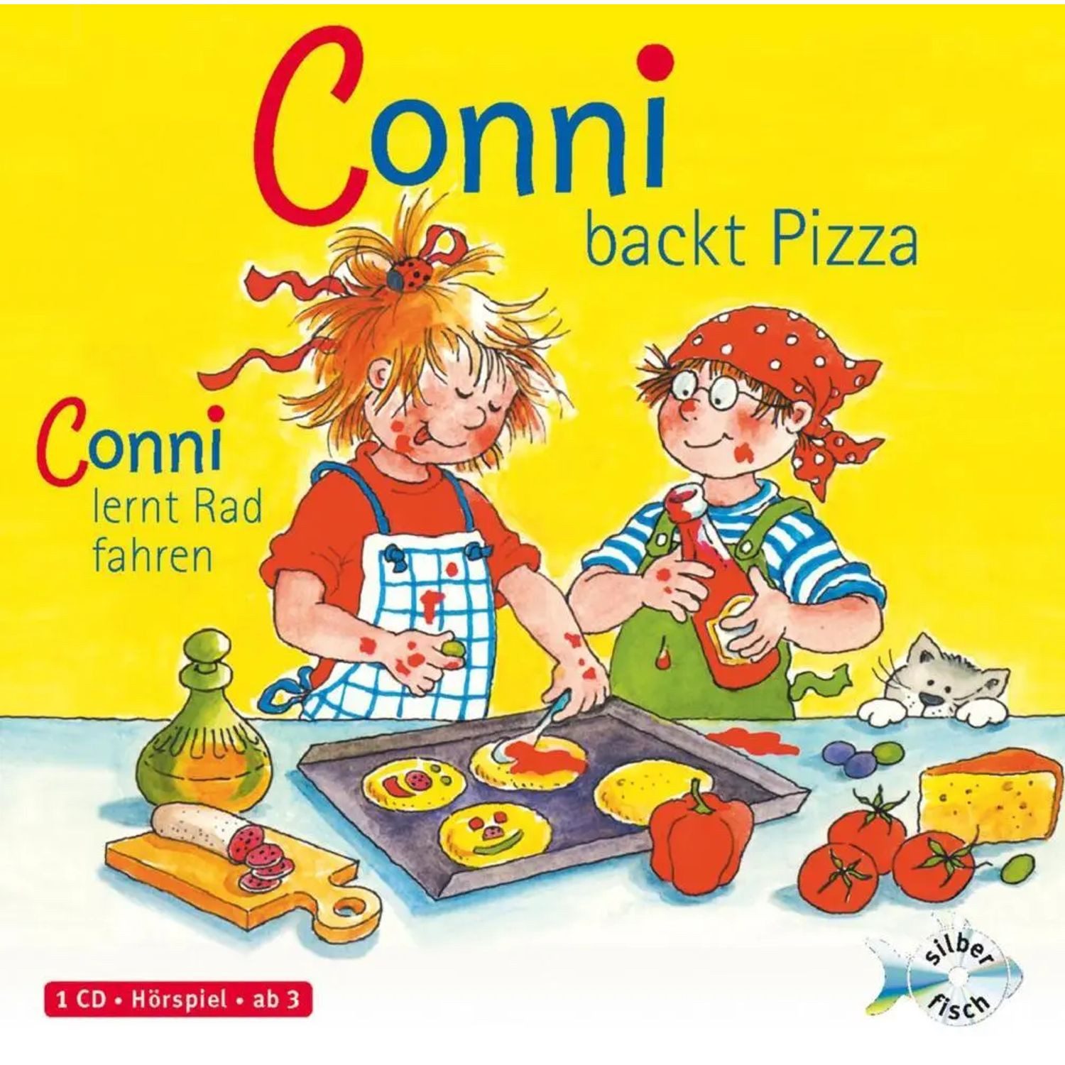 Silberfisch Verlag Hörspiel Conni backt Pizza / Conni lernt Rad fahren,1 Audio-CD