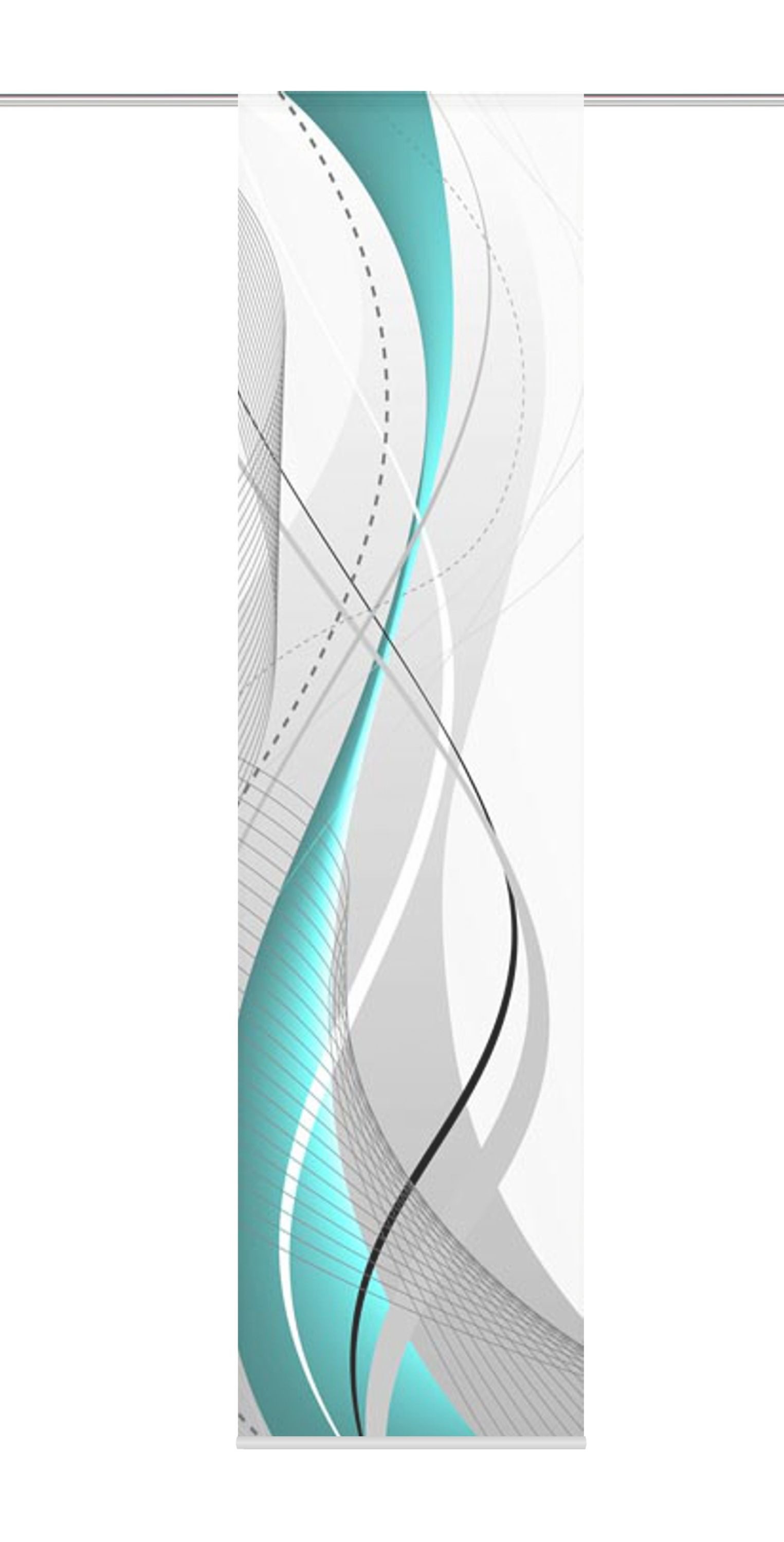 HOME WOHNIDEEN Schiebegardine 87152 Schiebewand Digitaldruck CARLISLE Dekostoff, 245 x 60 cm (1 St), Paneelwagen, halbtransparent, Polyester