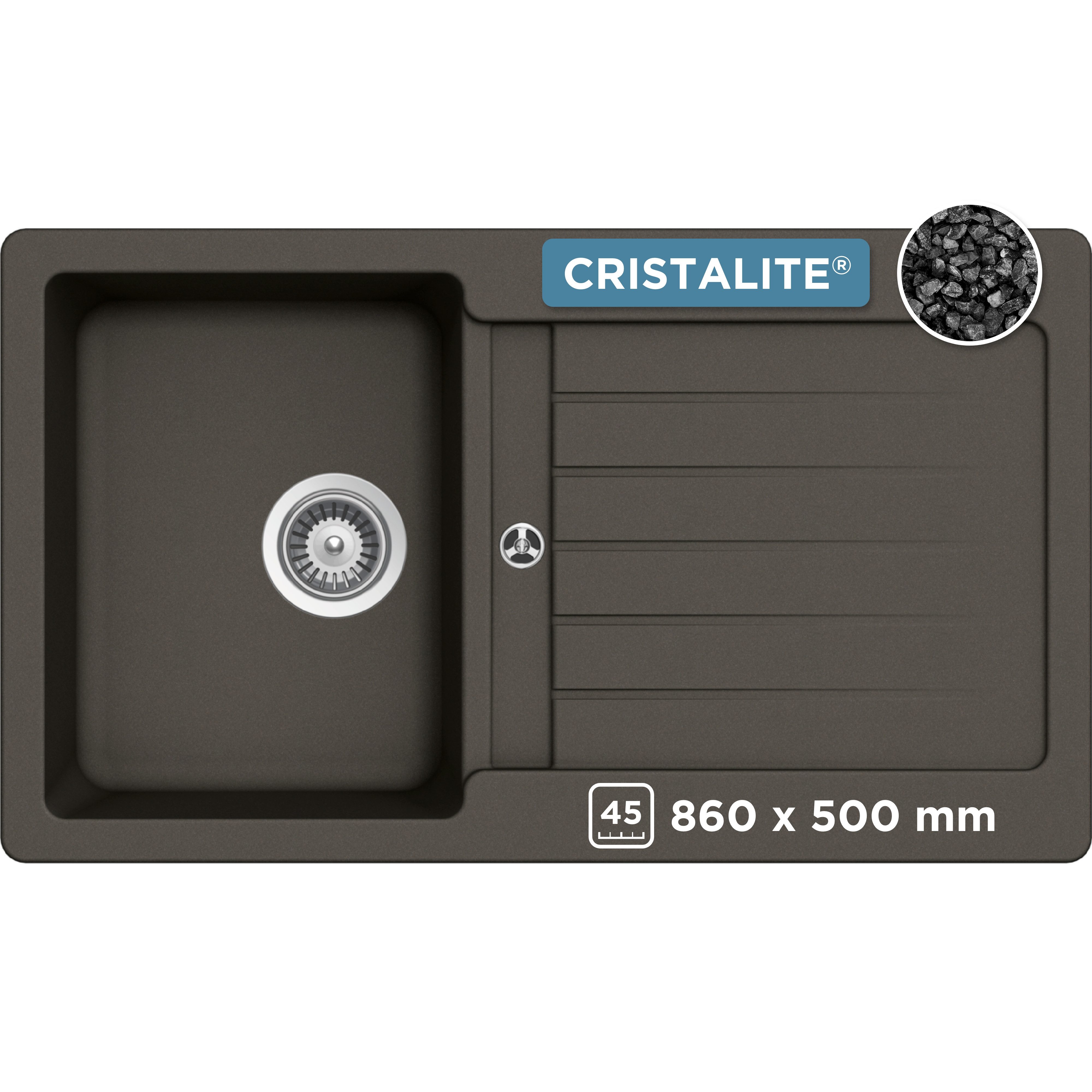 Schock Granitspüle Typos D-100, rechteckig