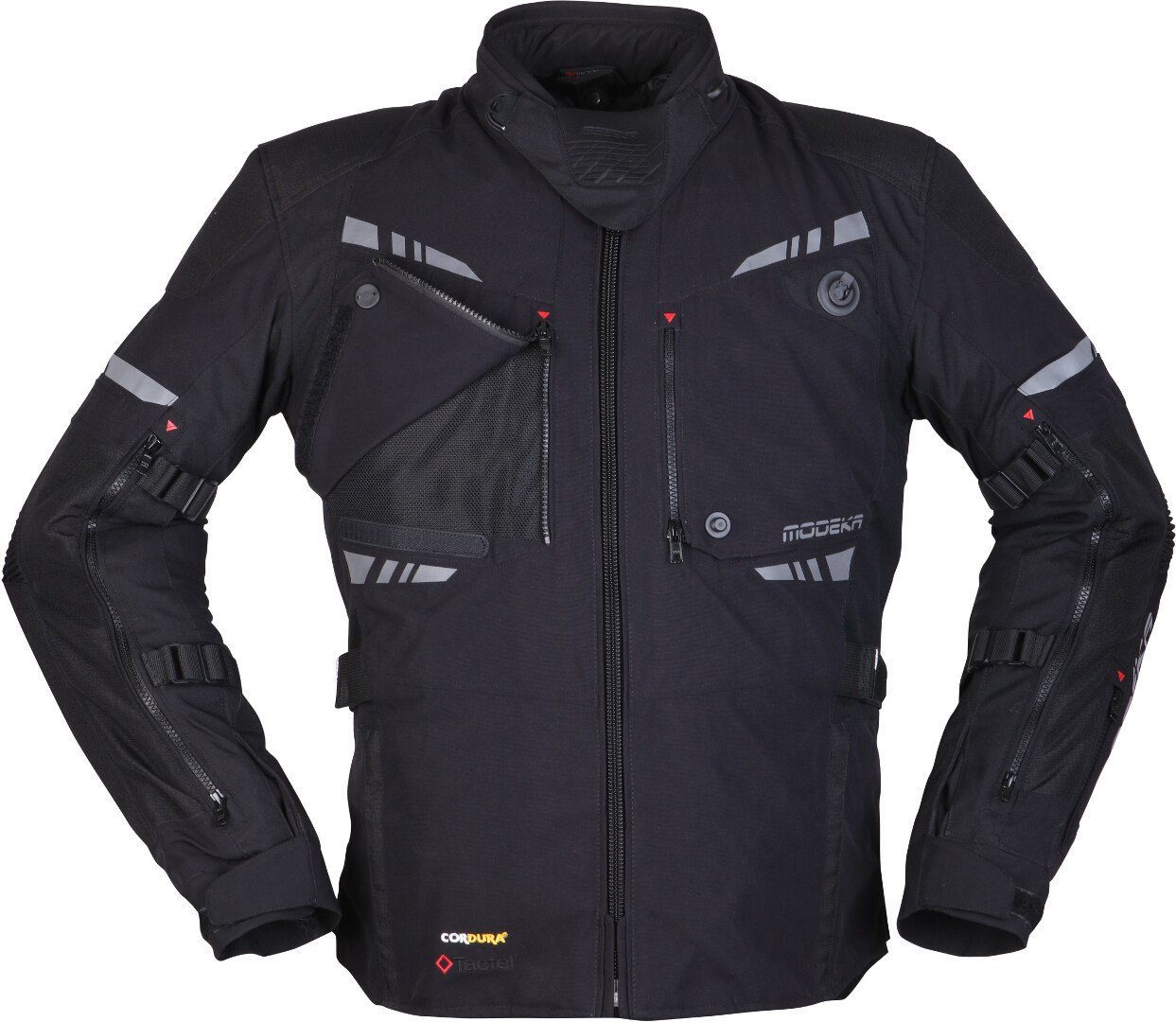 Modeka Motorradjacke Taran Motorrad Textiljacke 3-Lagen-Laminat,perforiert,herausnehmbares Innenfutter,herausnehm