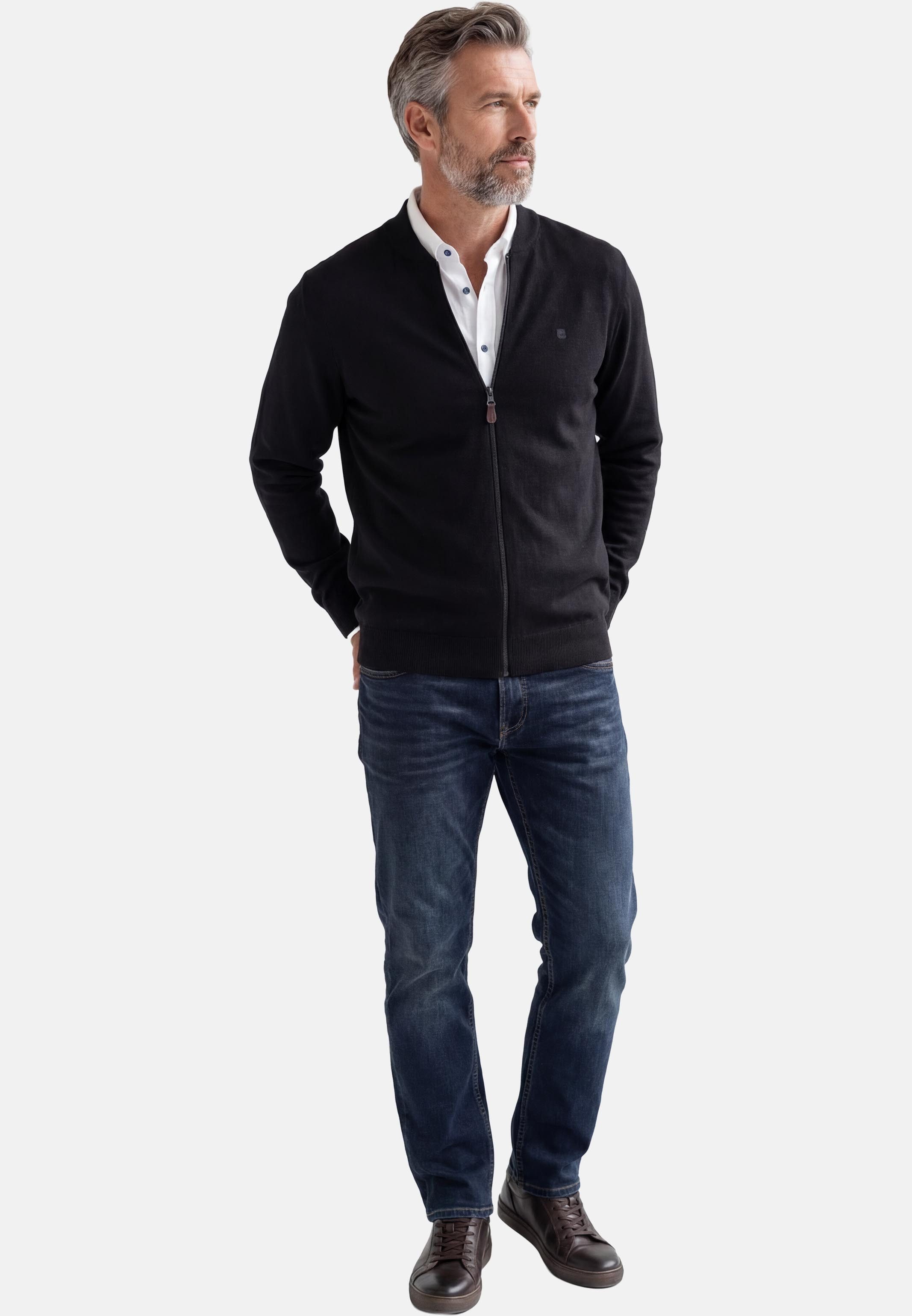 Redmond Strickjacke Basic (1-tlg) Strickjacke - Baumwolle - Atmungsaktiv - Weicher Feinstrick