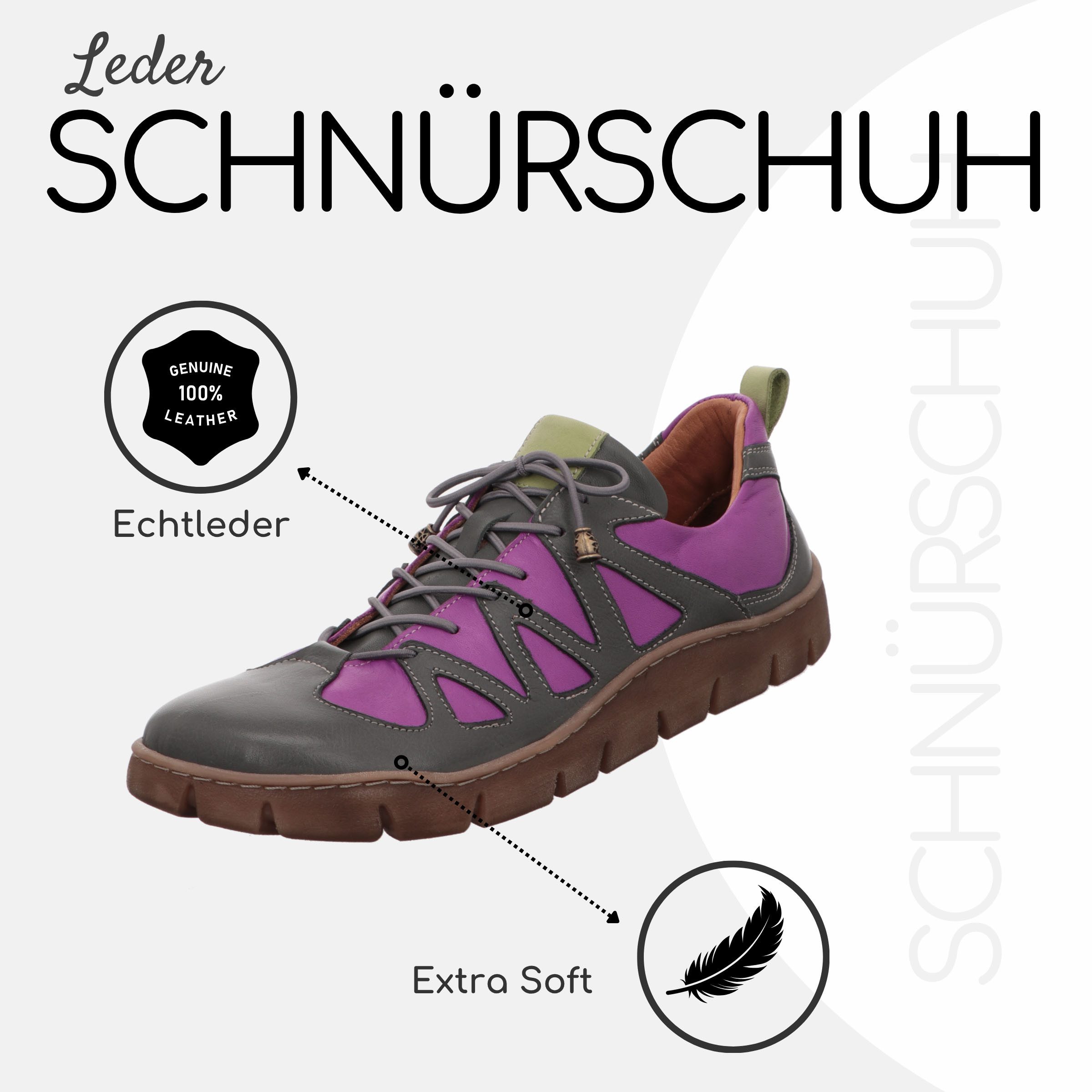Gemini Damen Schnürschuh