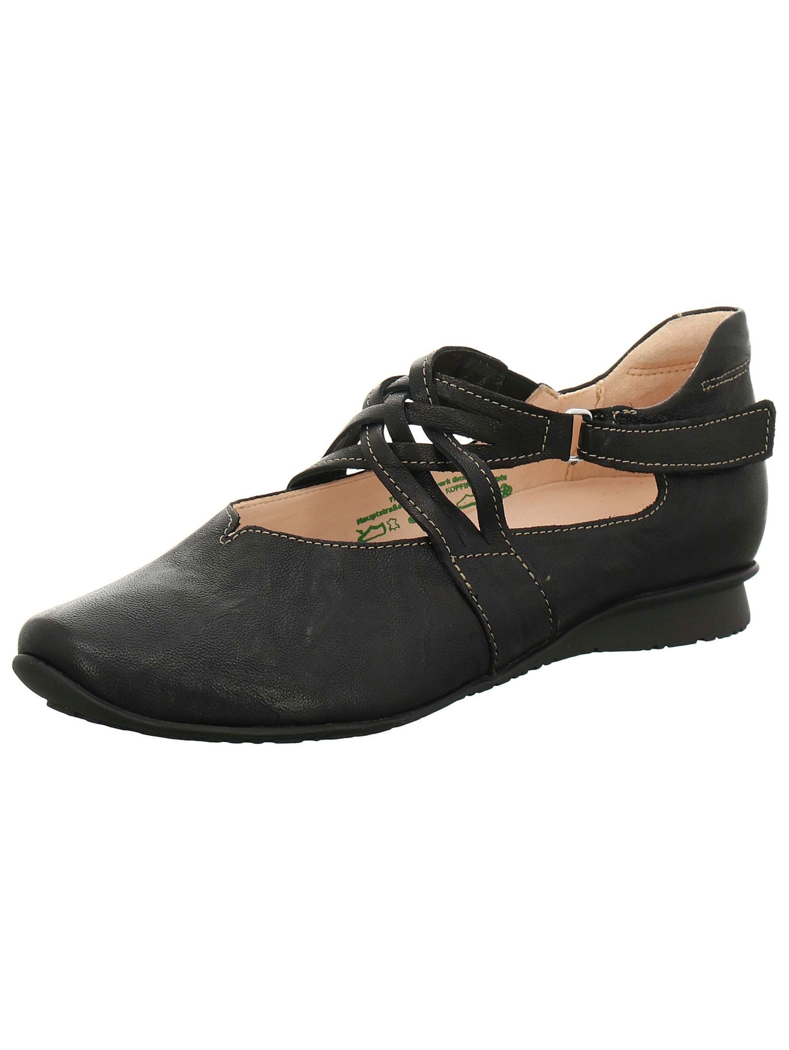 Ballerinas Leder Riemchenballerina