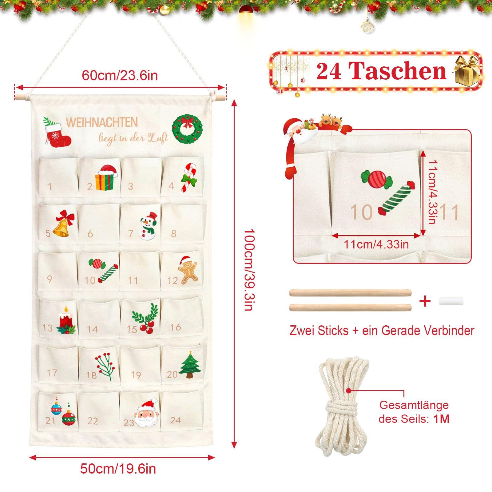 FOUORTUNATE-BEE befüllbarer Adventskalender 2025 Adventskalender zum Befüll günstig online kaufen