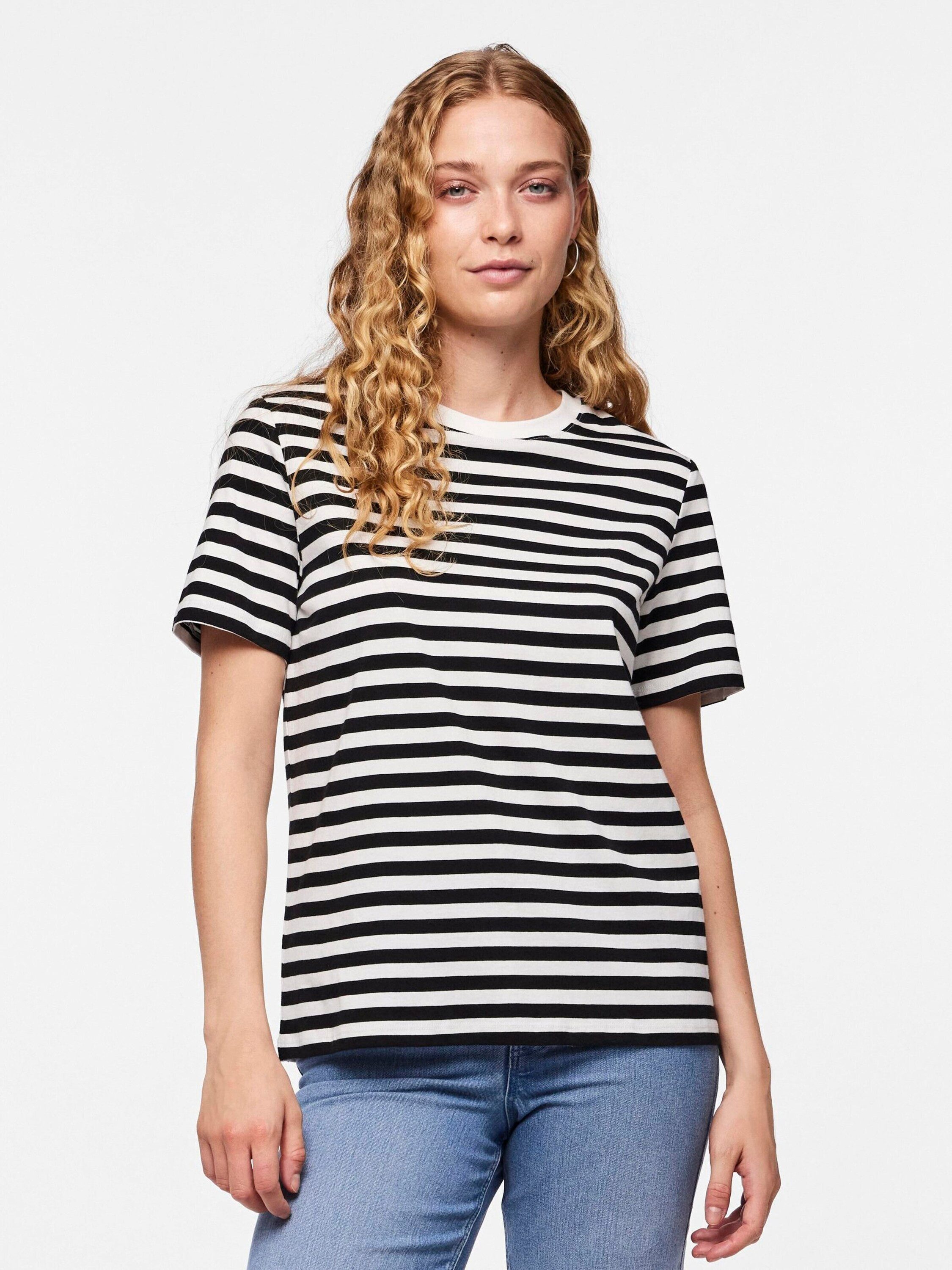pieces T-Shirt Ria (1-tlg) Plain/ohne Details